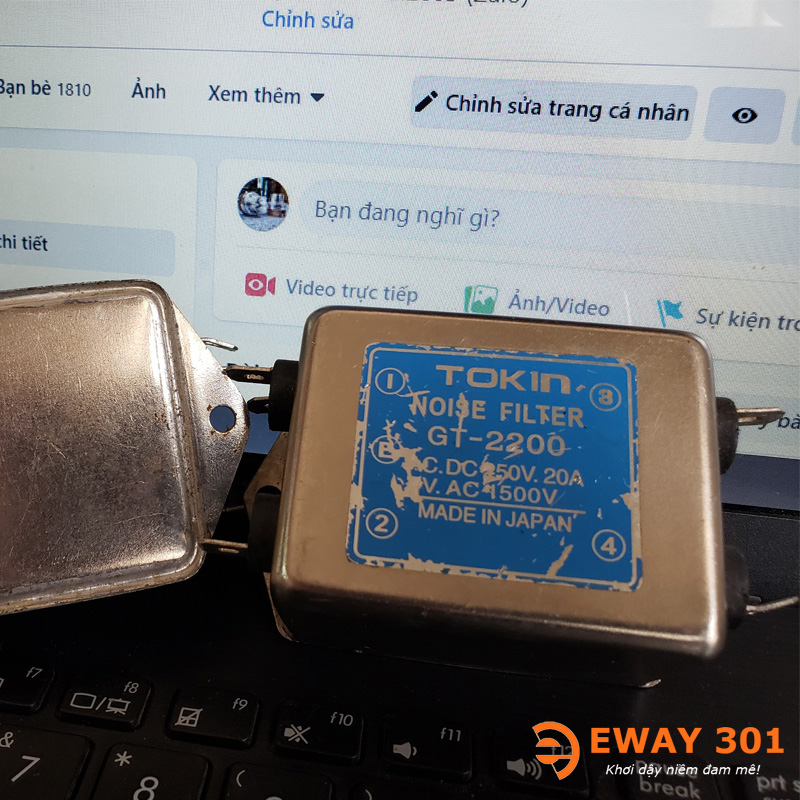 Lọc nguồn 20A Tokin tháo máy Japan