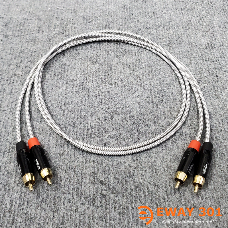 Bộ Dây AV (RCA) Bản Dây Phòng Thu - Dài 1m