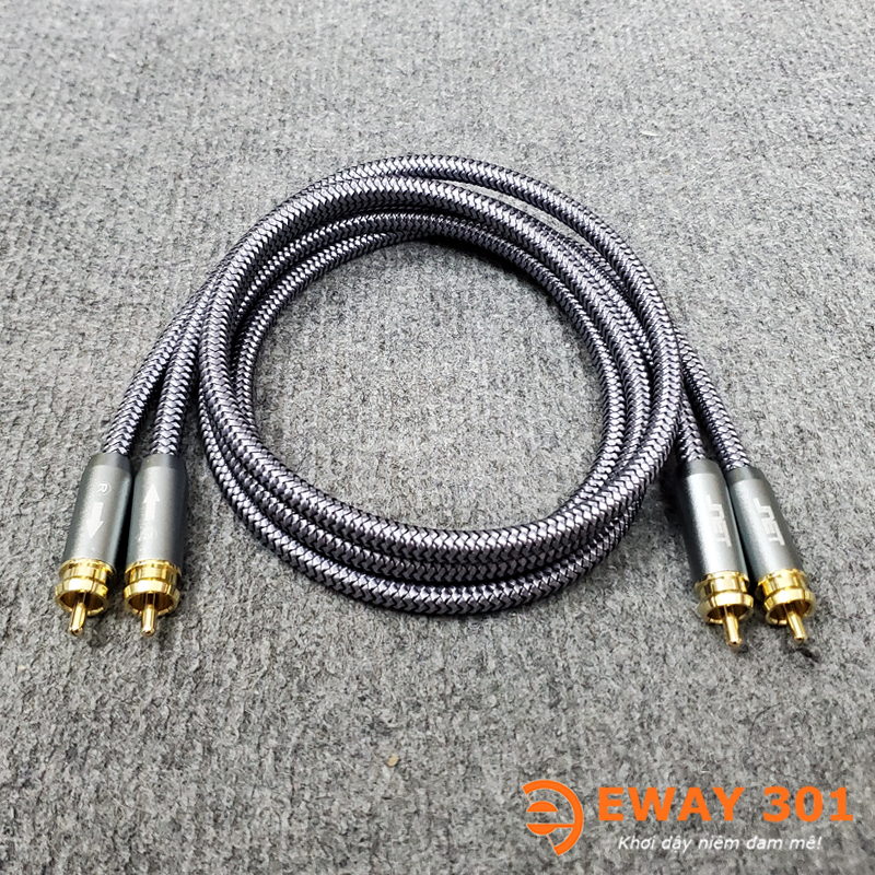 Bộ Dây AV (RCA) Chính Hãng Jnet Chống Nhiễu 1 Chiều - Dài 1m