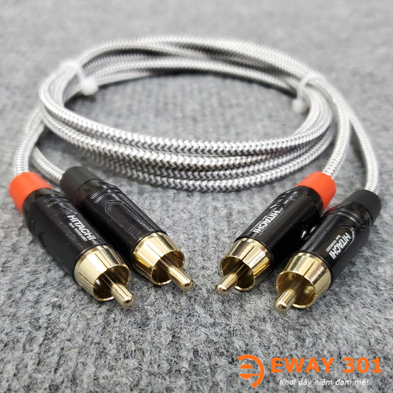 Bộ Dây AV (RCA) Bản Dây Phòng Thu - Dài 1m
