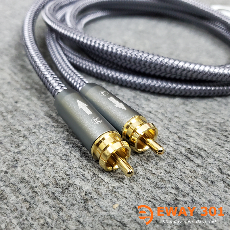Bộ Dây AV (RCA) Chính Hãng Jnet Chống Nhiễu 1 Chiều - Dài 1m