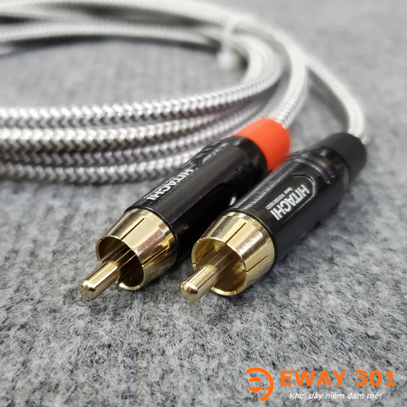 Bộ Dây AV (RCA) Bản Dây Phòng Thu - Dài 1m