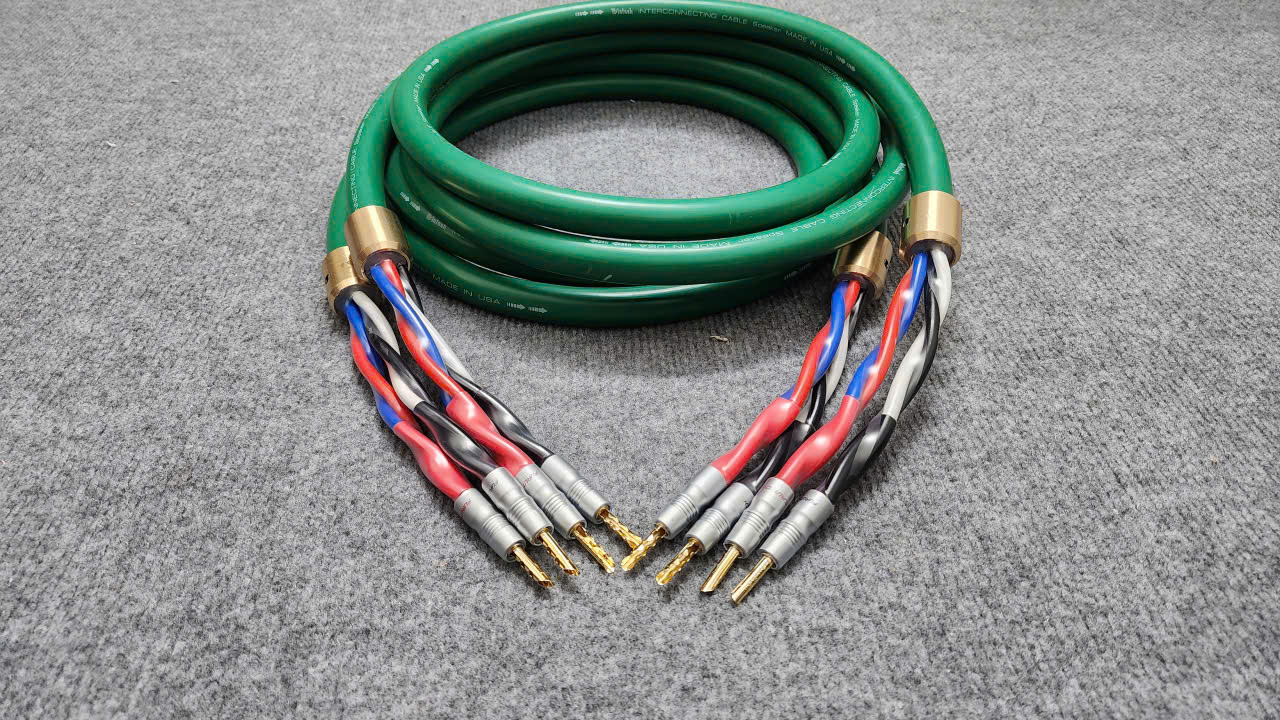 Bộ Dây Loa Mcintosh 2.5m Full Chặn Đồng Jack Bắp Chuối Furutech Cao Cấp