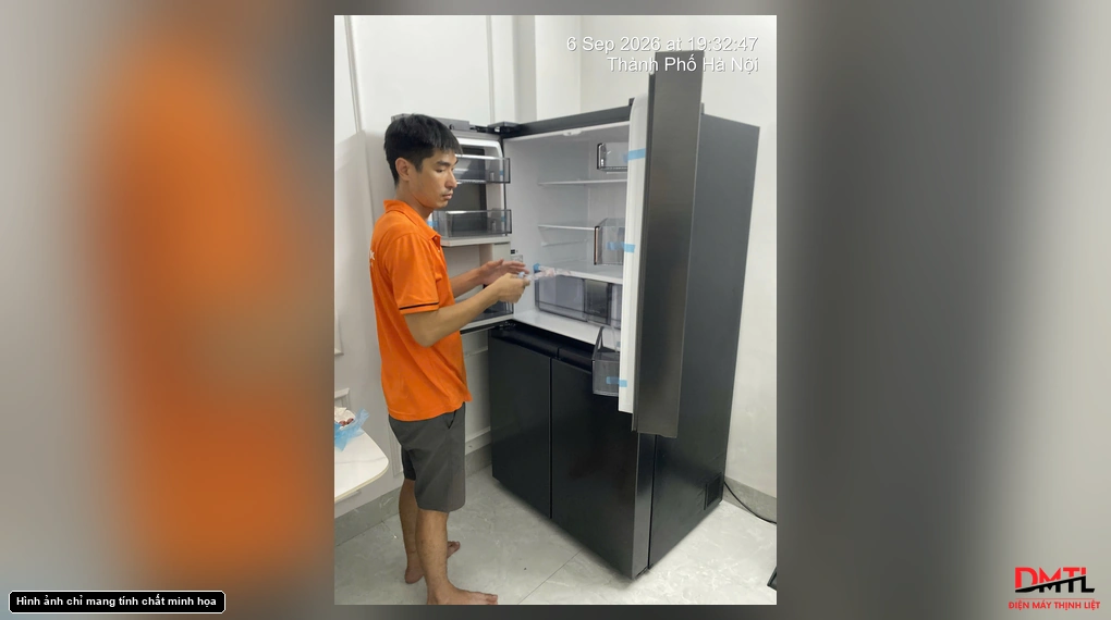 Kiểm tra không gian các ngăn của tủ lạnh nhiều cửa khi nhận hàng