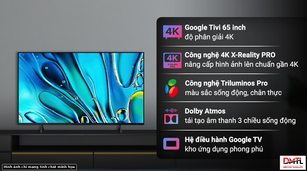 Google Tivi Sony 65 inch có bị quá lớn cho phòng nhỏ không? Cách chọn cho đúng nhu cầu