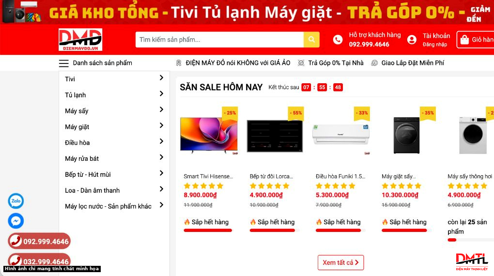 Mua điện máy tại Hoàng Mai cần lưu ý gì để tránh giá ảo?
