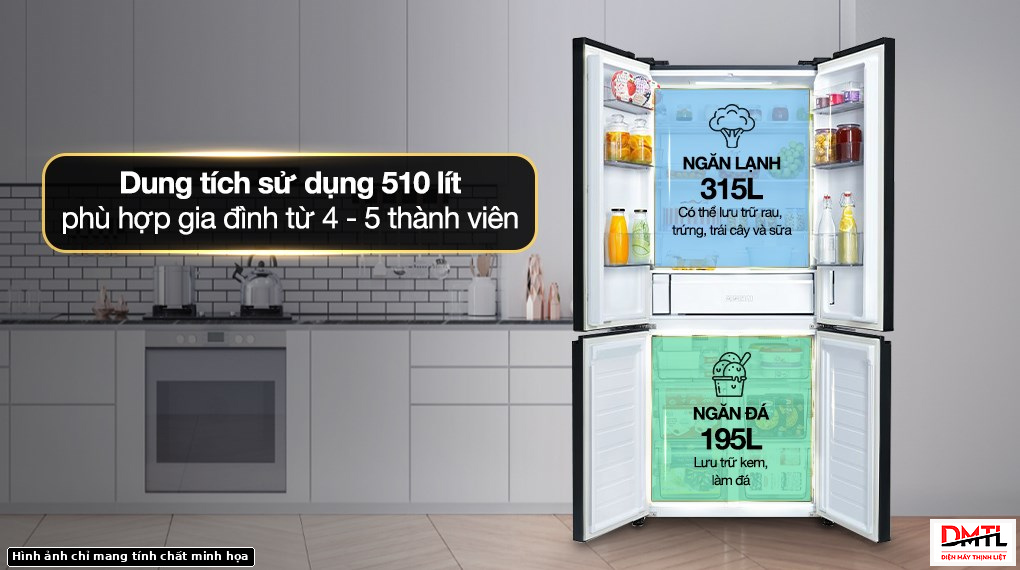 Tủ lạnh 4 cánh Panasonic phù hợp người hay nấu ăn thế nào?