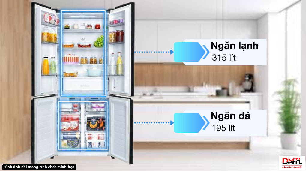 Tủ lạnh Panasonic 510 lít có phù hợp bếp chung cư không?