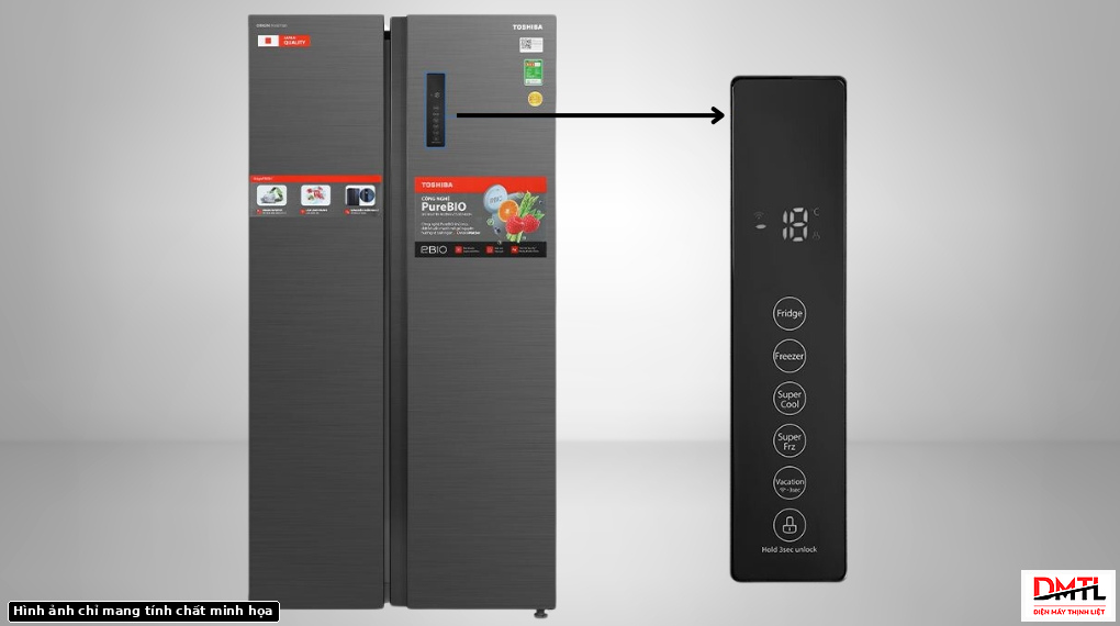 Tủ lạnh side by side Toshiba 555 lít hợp gia đình đông người thế nào?