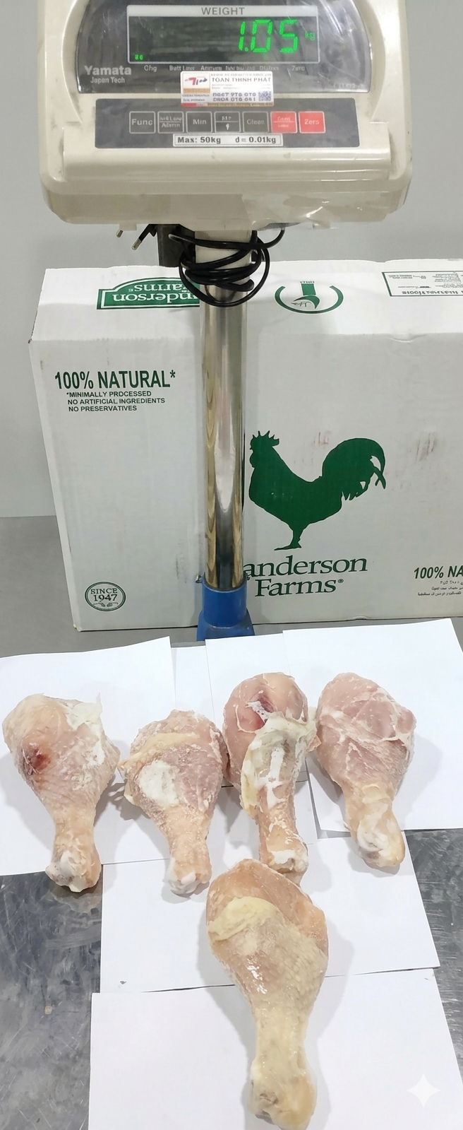 Đùi tỏi Sanderson 3/5 (15kg / thùng)