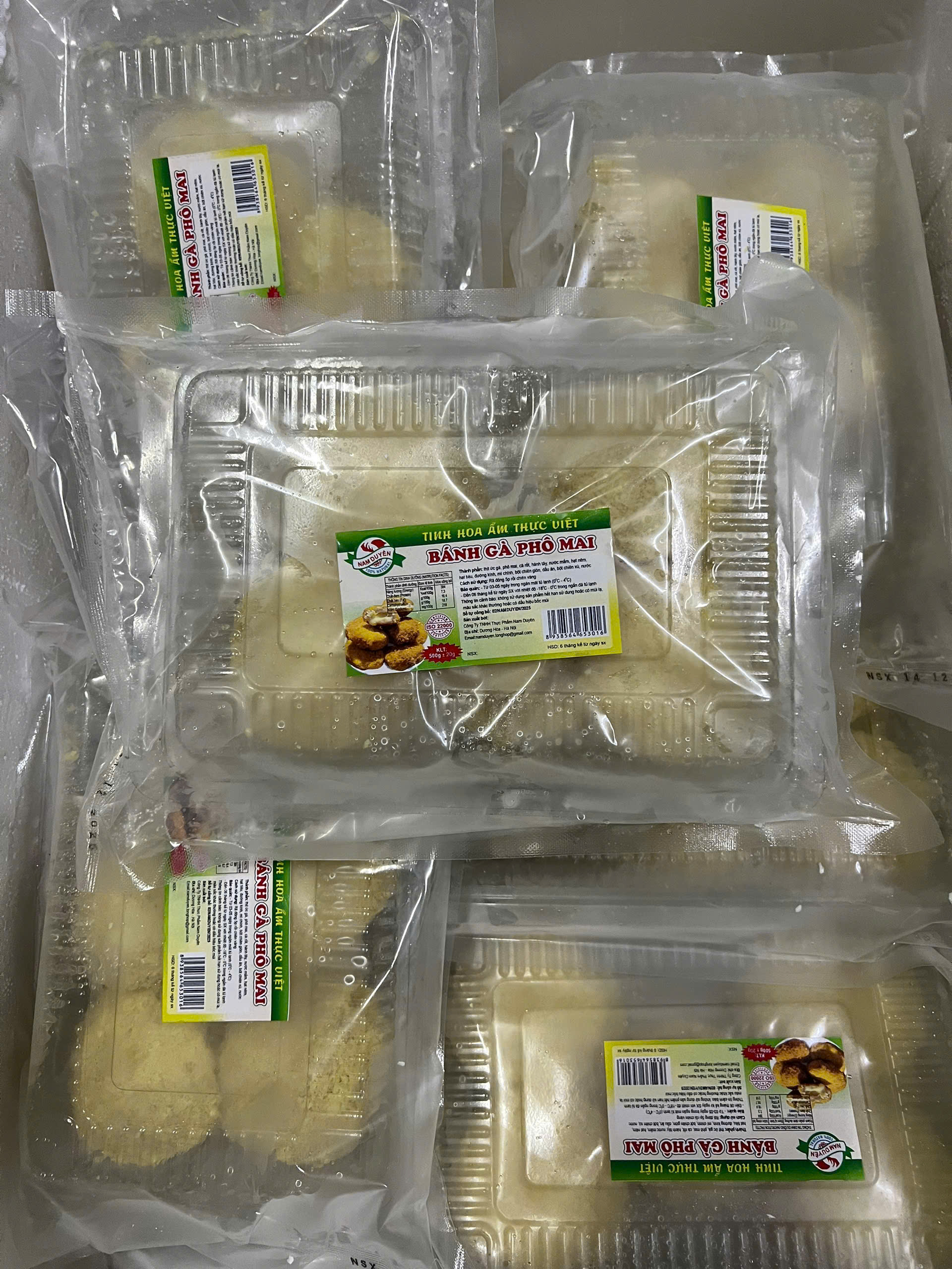 Bánh gà nhân phô mai (10 cái / 500g / Gói)