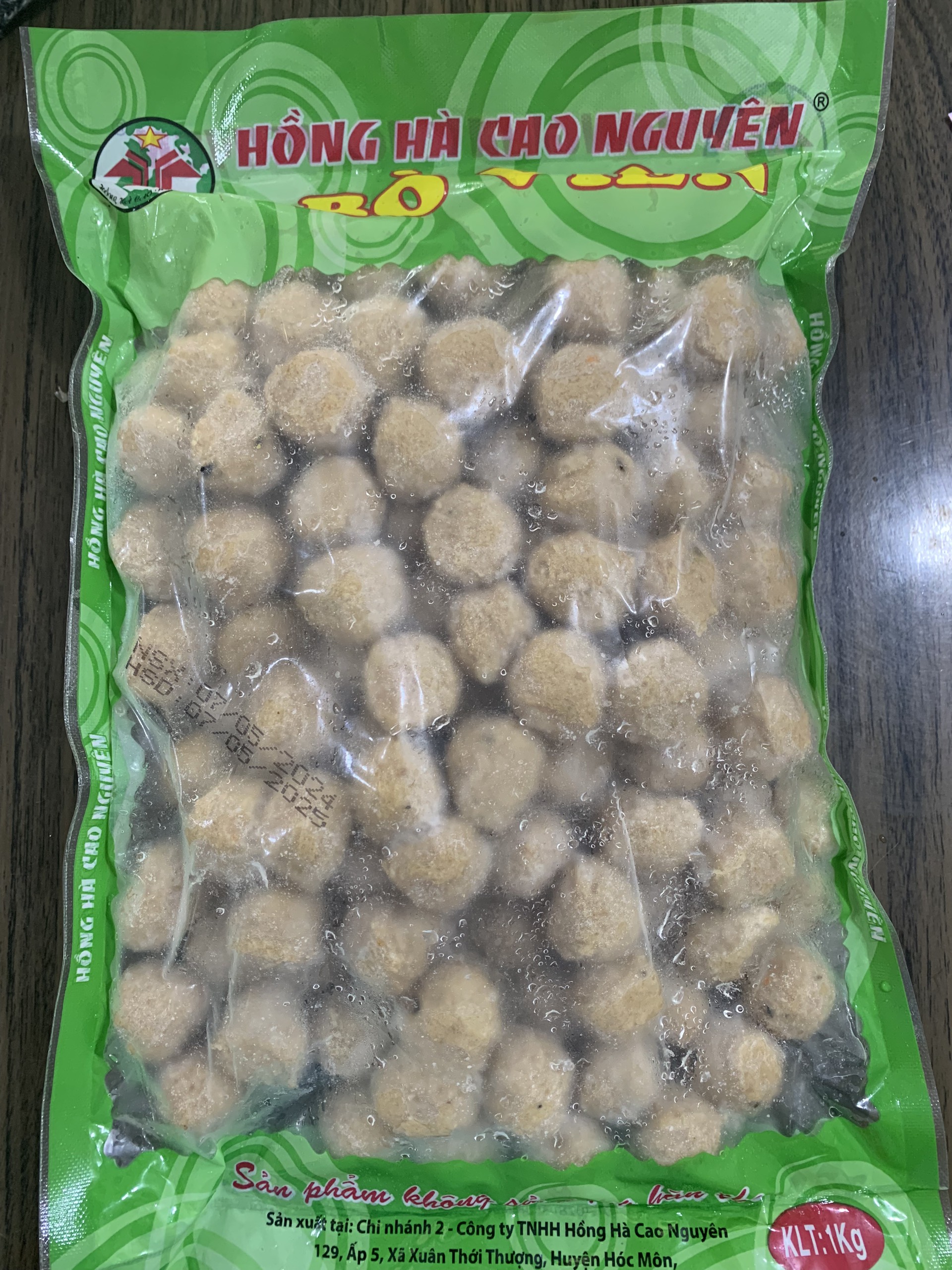 Bò viên Hồng Hà (160v / Gói / 1kg)