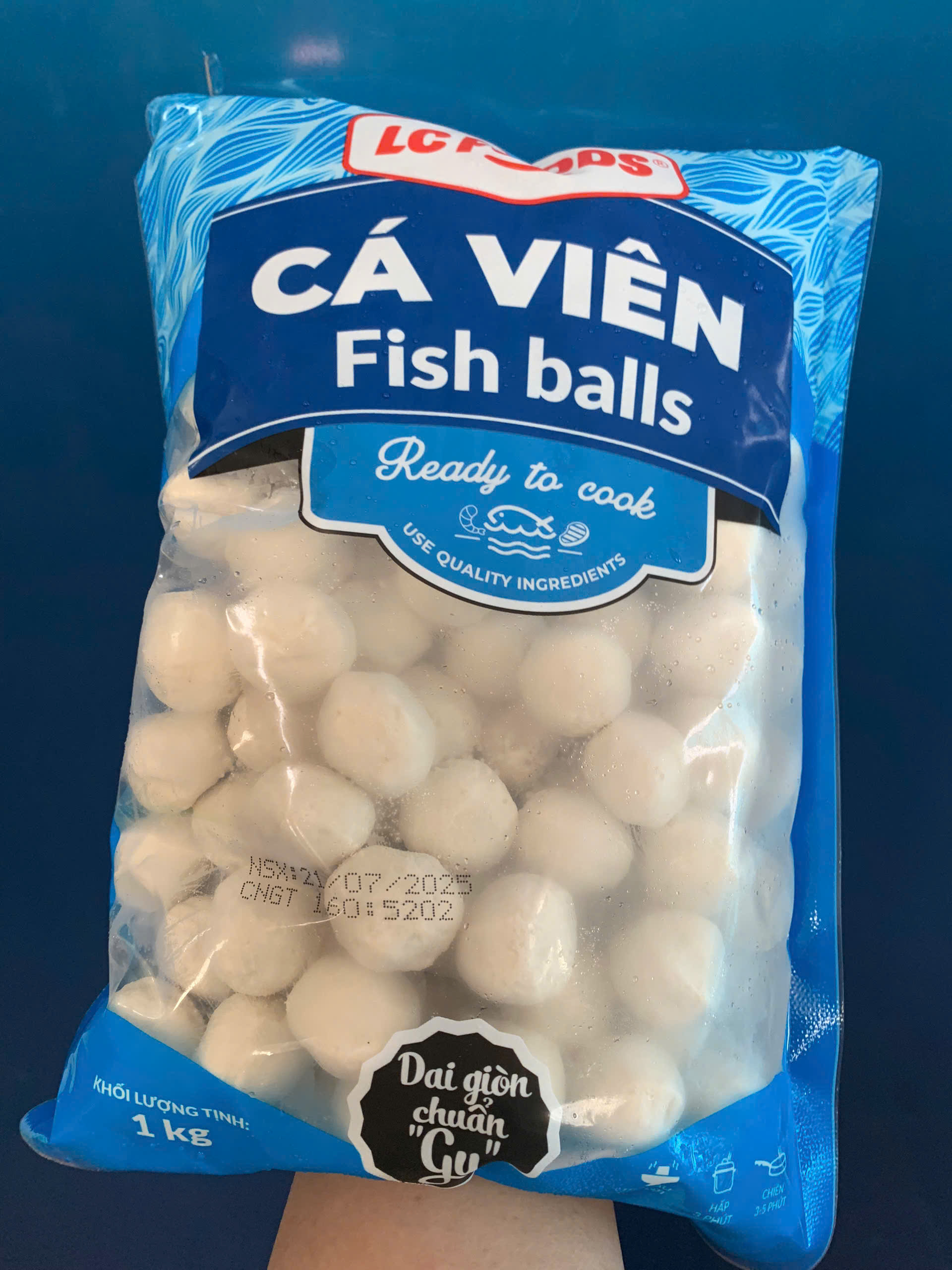 Cá viên LCF (160v / 1kg / Gói)
