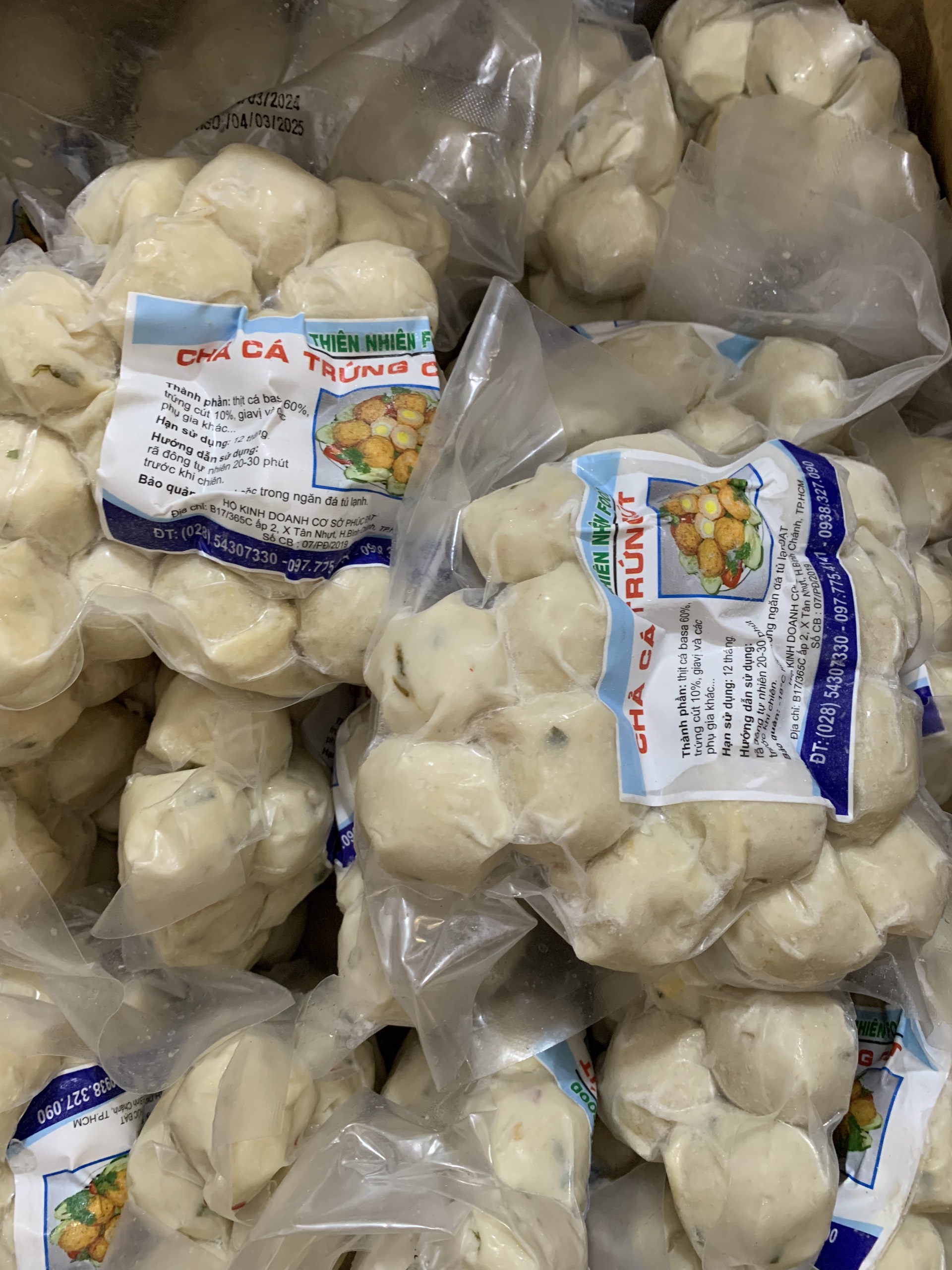 Cá viên trứng cút Thiên Nhiên (500g / Gói)