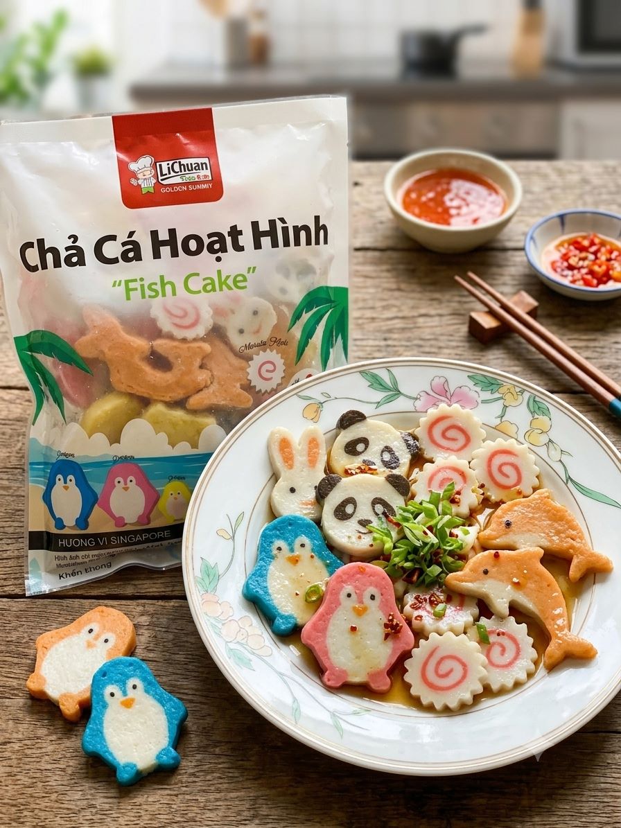Chả cá hoạt hình Lichuan (500g / Gói)