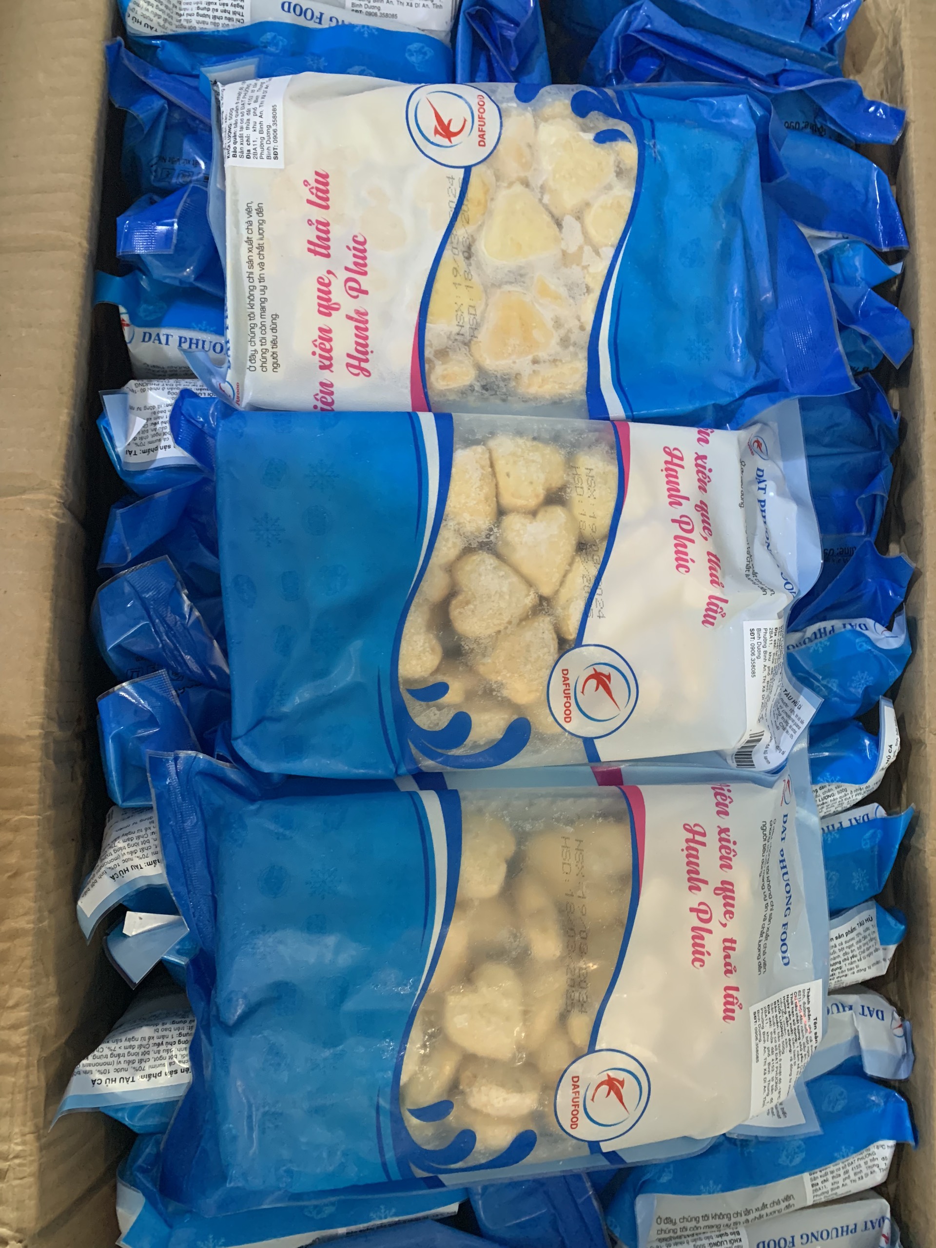 Đậu hũ cá hình tim Đạt Phương (500g / Gói)