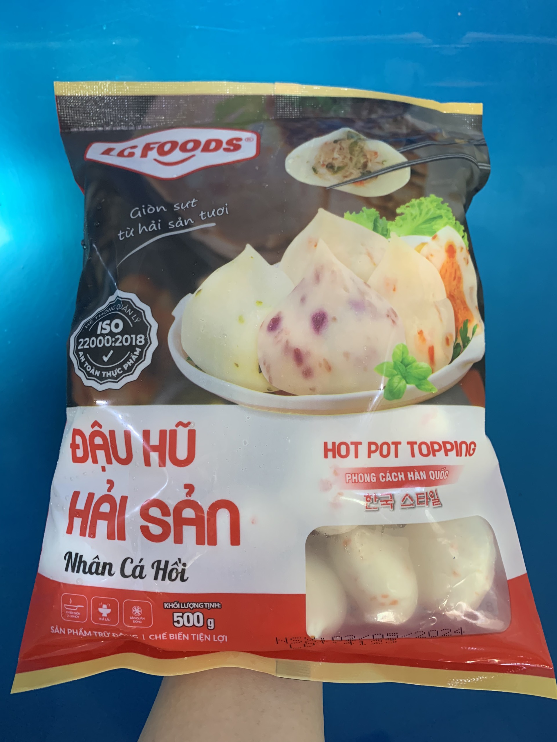 Đậu hũ hải sản nhân cá hồi LC (500g / Gói)