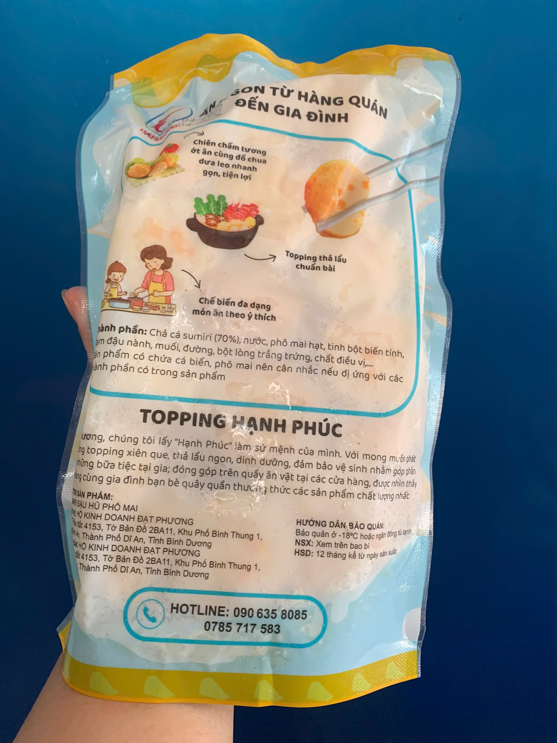 Đậu hũ phô mai Đạt Phương (450g / Gói)