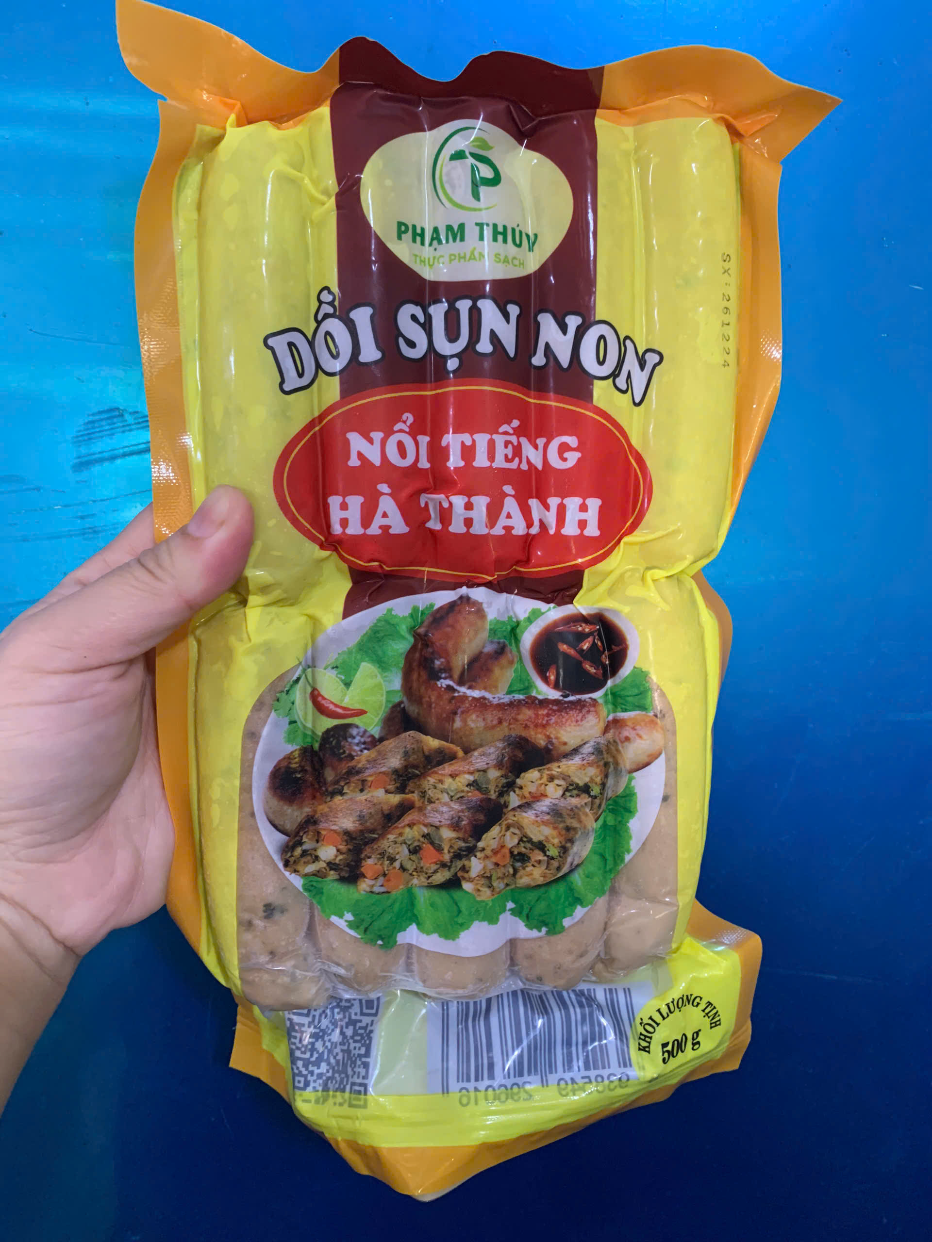 Dồi sụn non Phạm Thúy (10 cái / 500g / Gói)