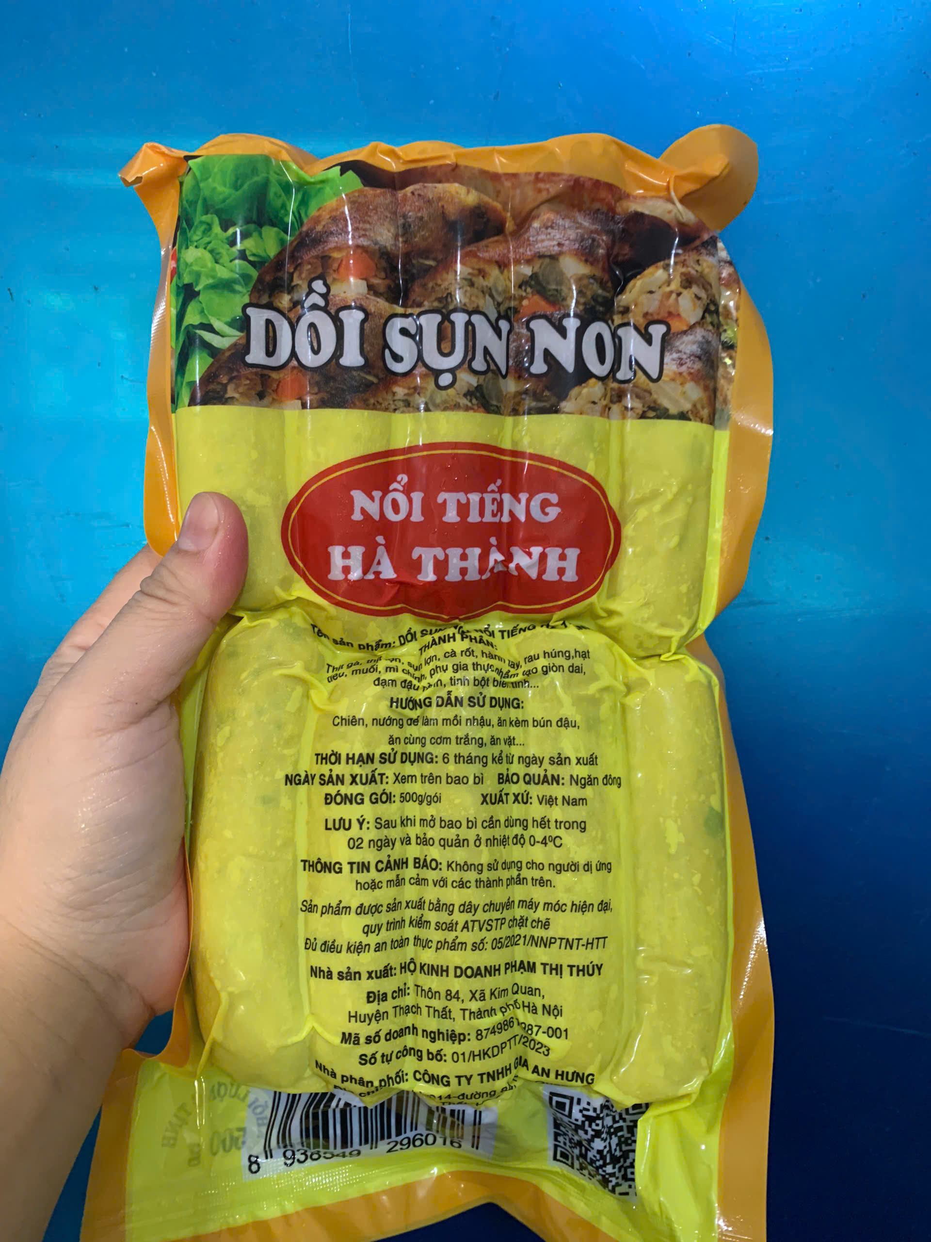 Dồi sụn non Phạm Thúy (10 cái / 500g / Gói)