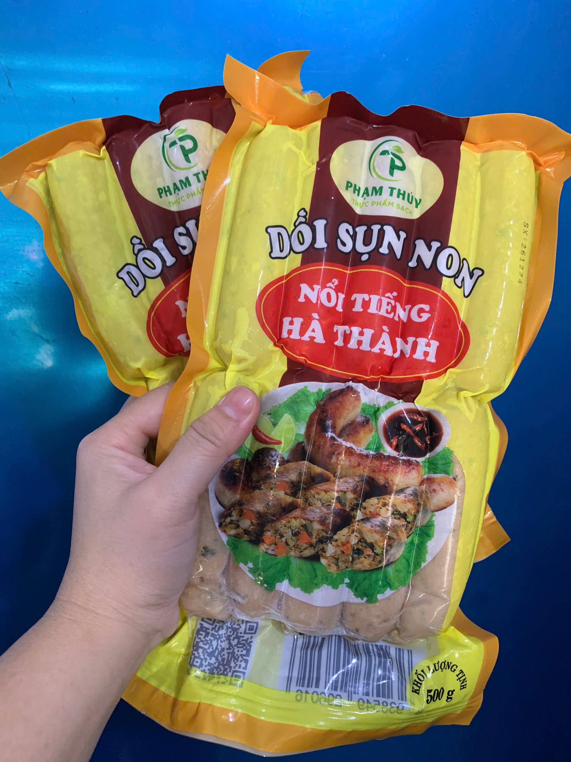 Dồi sụn non Phạm Thúy (10 cái / 500g / Gói)