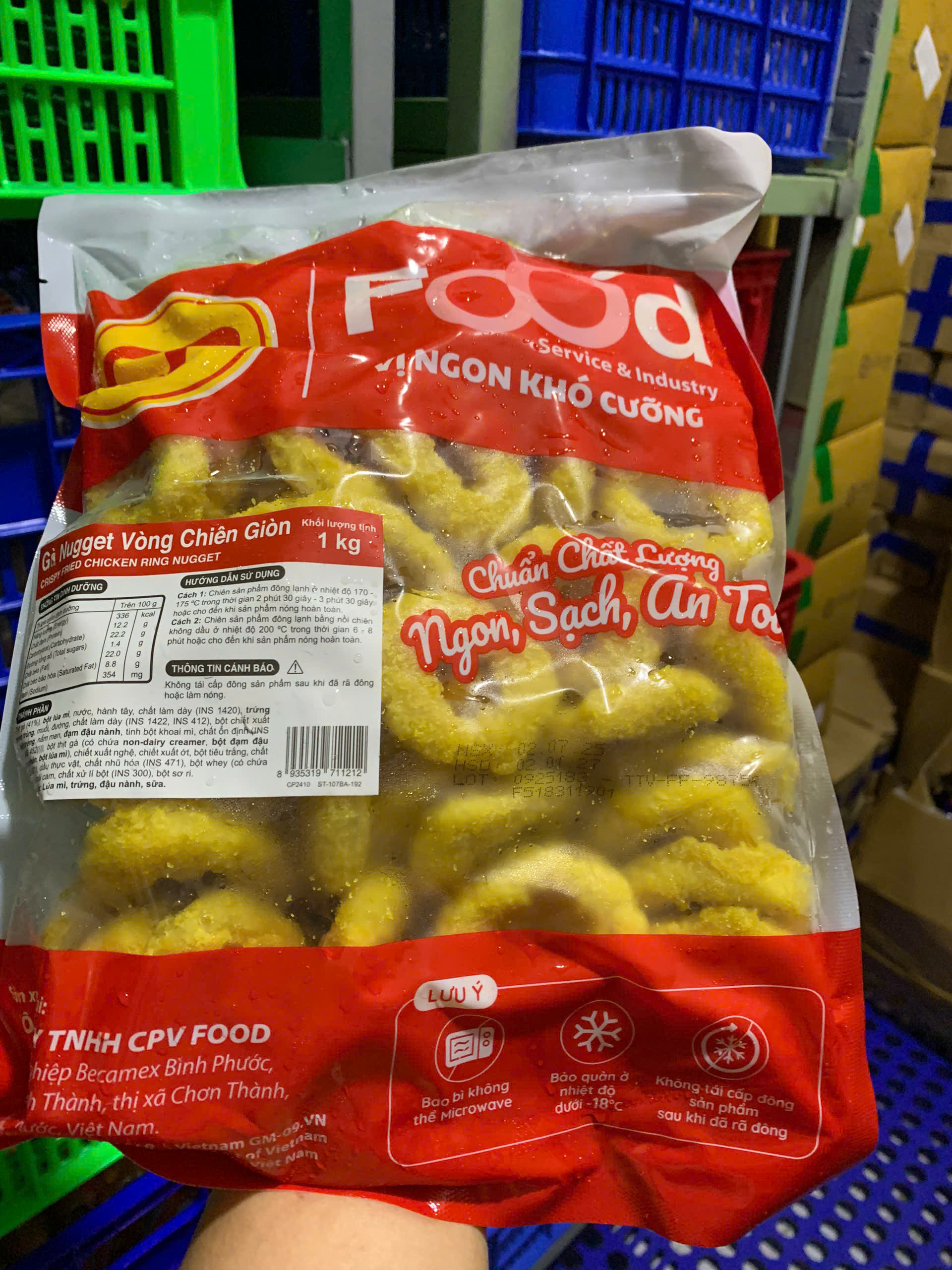 Gà vòng nugget CP (1kg / Gói)