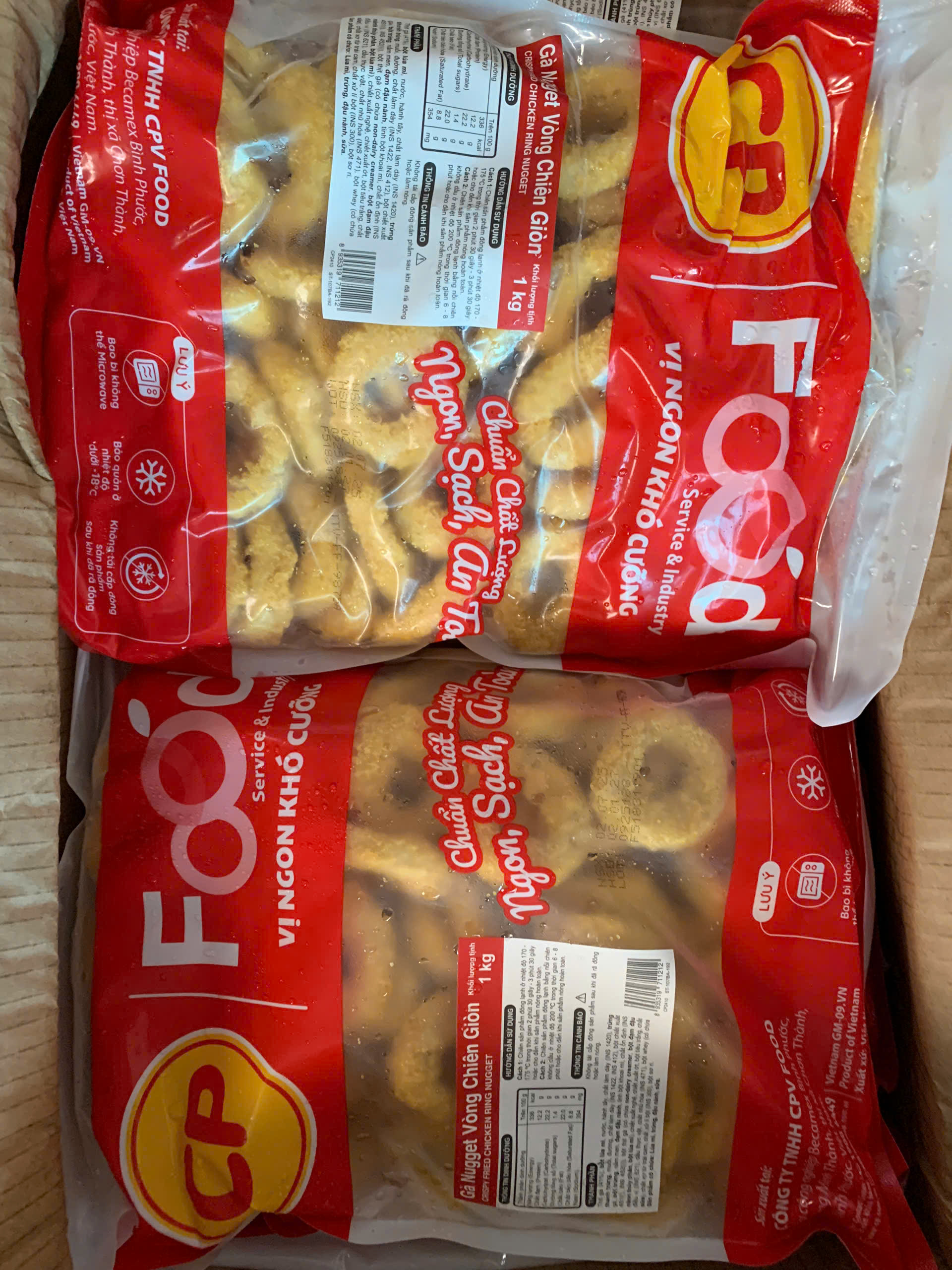 Gà vòng nugget CP (1kg / Gói)