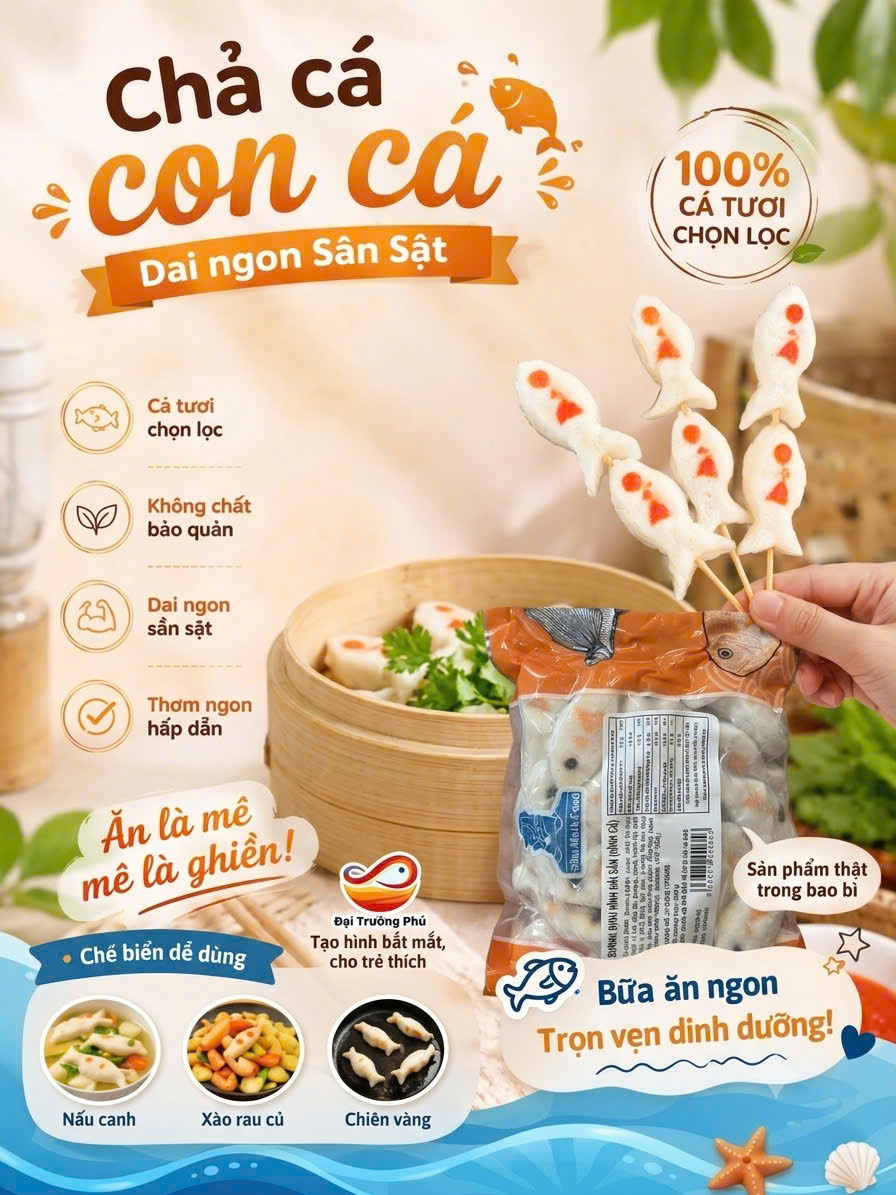 Hình cá Surimi Phú Mark (450g / Gói)