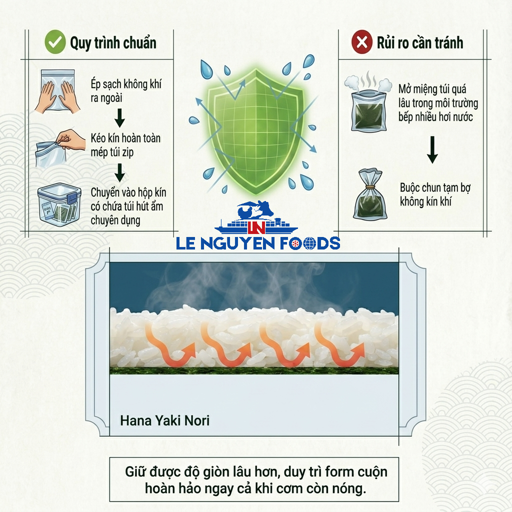 Lá rong biển (100 lá / 280g / Gói)