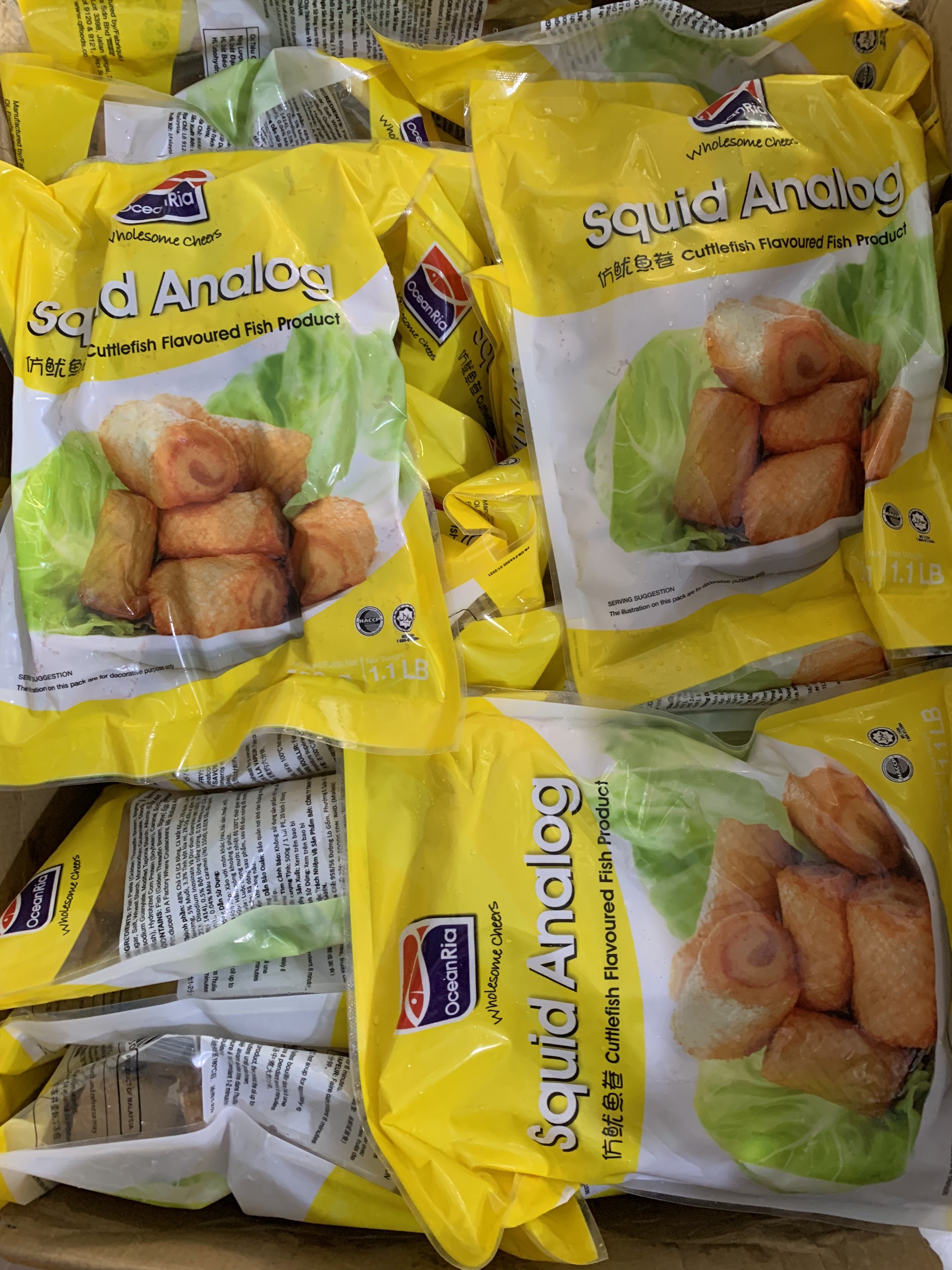 Mực khoanh OceanRia (500g / Gói) - Túi vàng