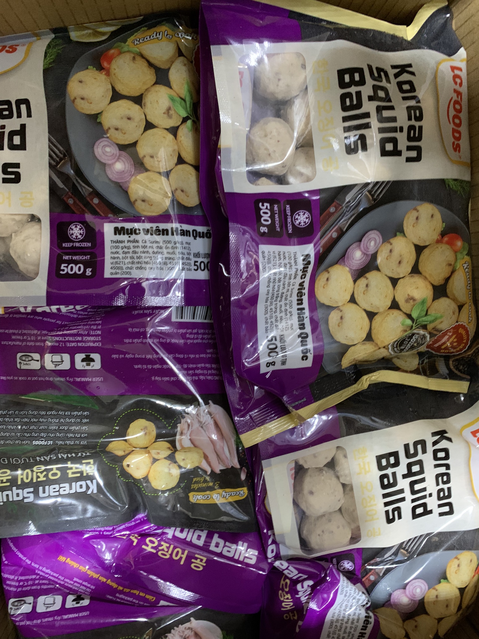 Mực viên Hàn Quốc LC (55v / 500g / Gói)