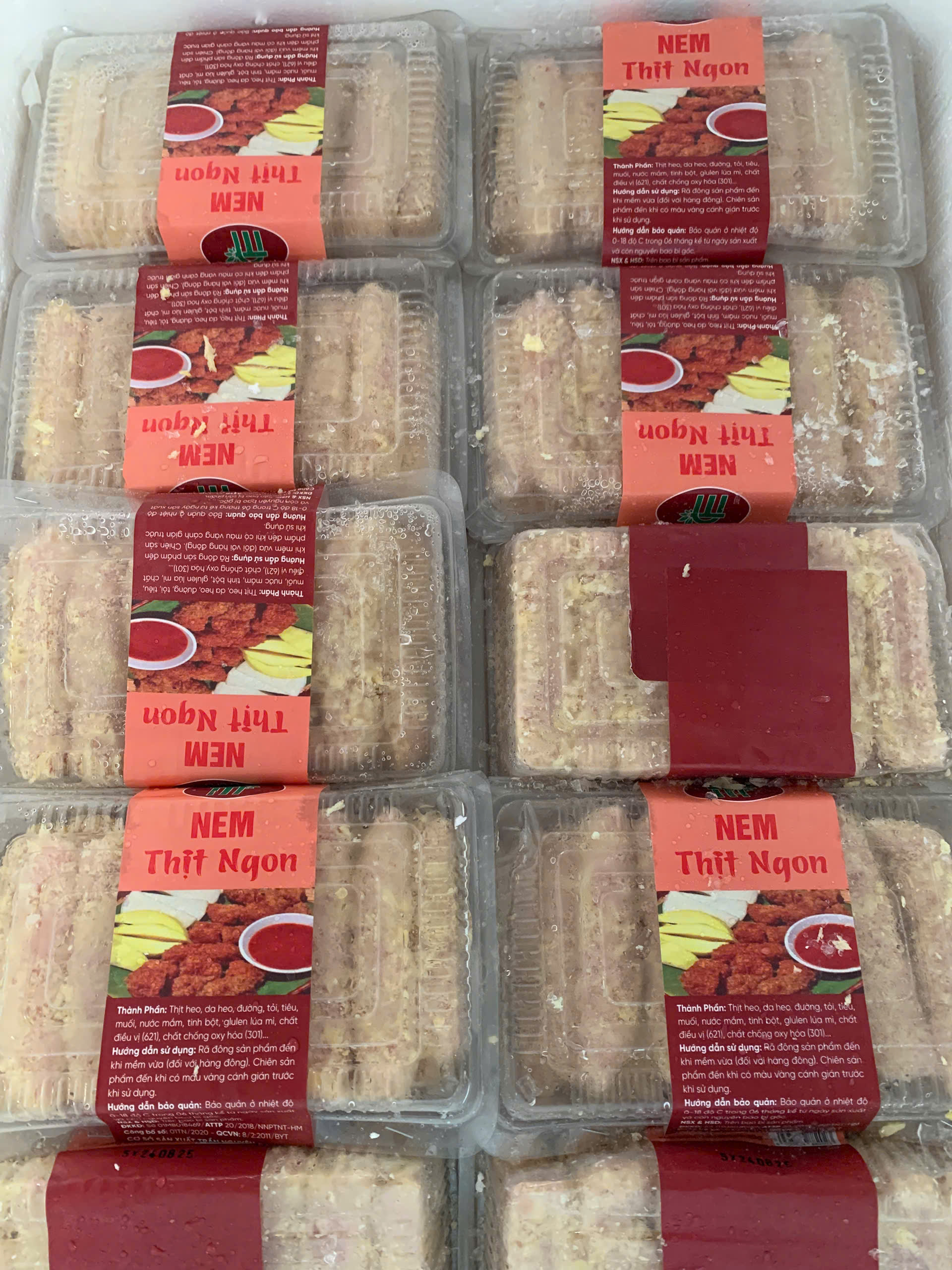 Nem thịt ngon TN (20 cái / 500g / Hộp)