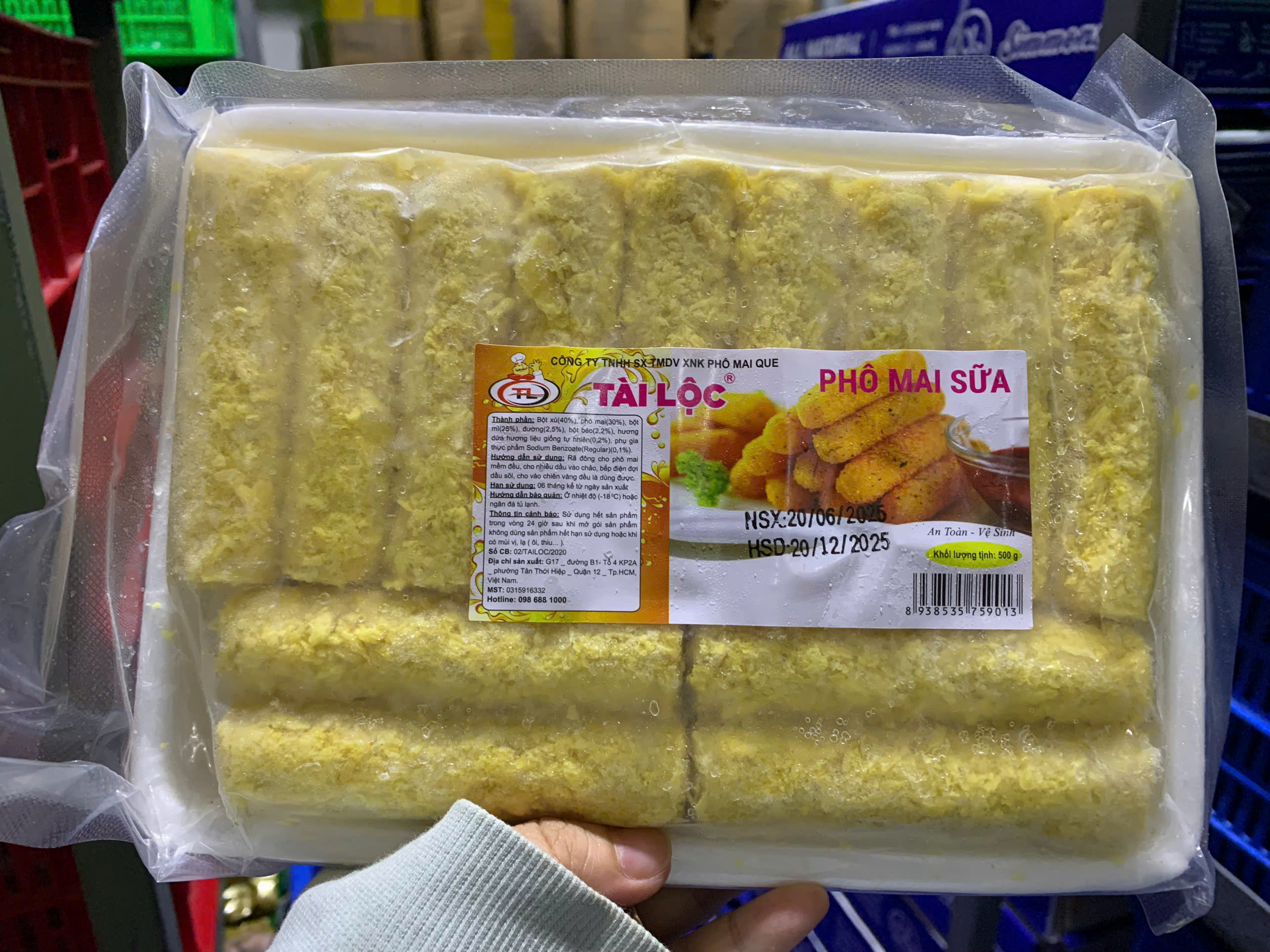 Phô mai que Tài Lộc (13 que / 500g / Gói)