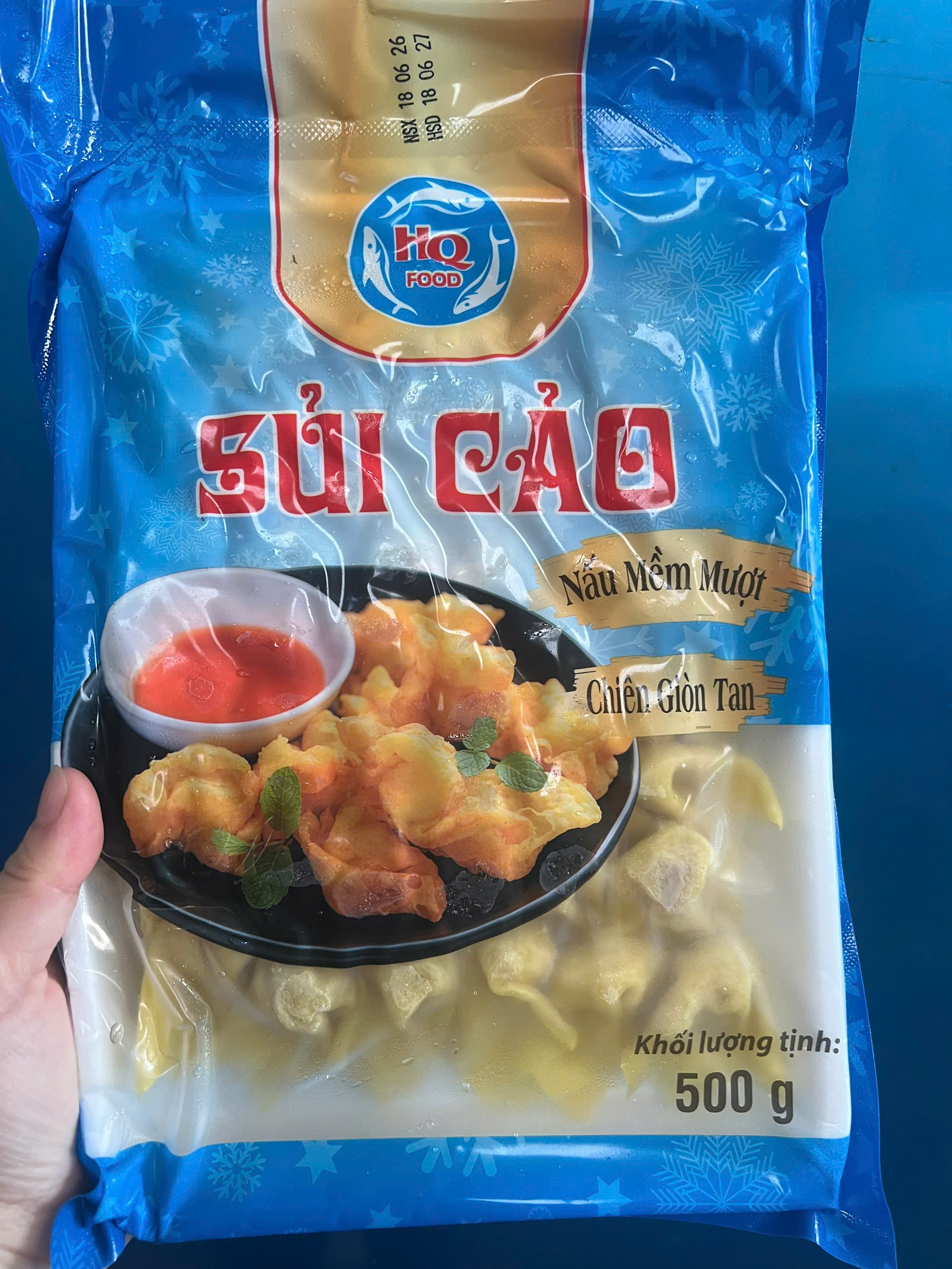 Sủi cảo / Hoành thánh thịt (60v / 500g / Gói)