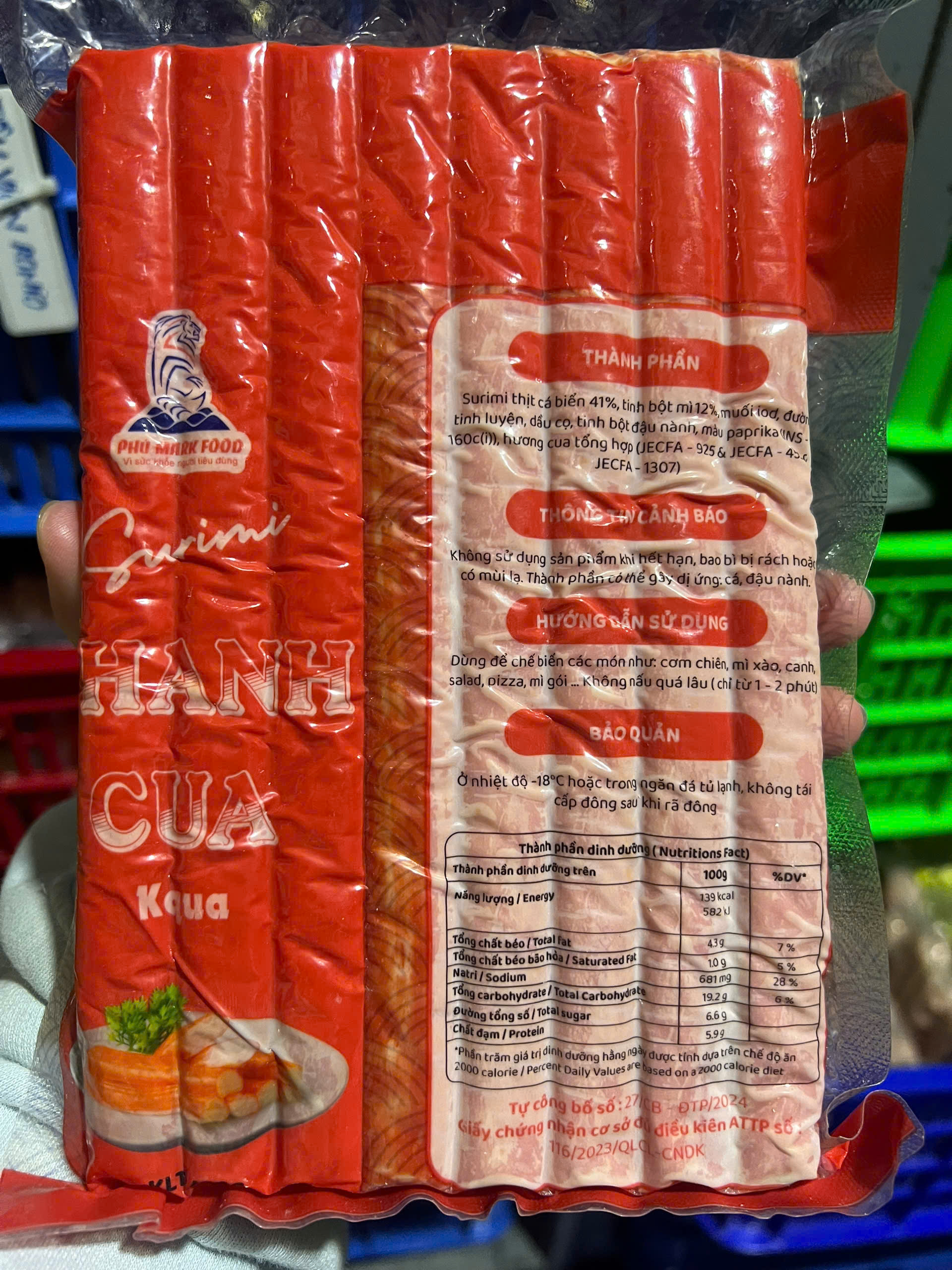 Thanh cua Phú Mark (450g / Gói)