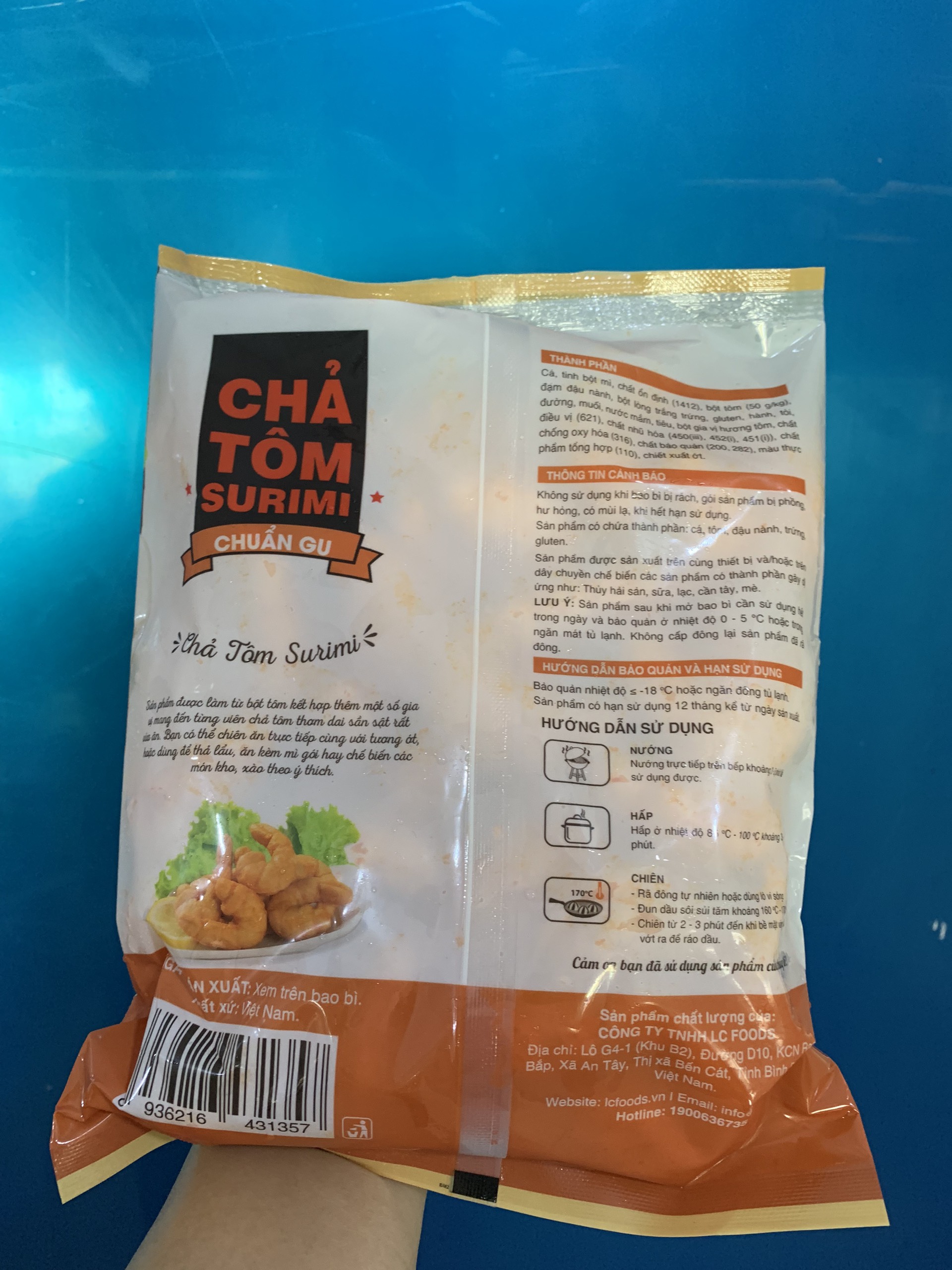 Chả tôm Surimi LC (500g / Gói)