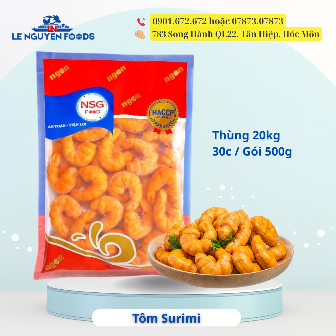Tôm Surimi Ô Ngon (30c / 500g / Gói)