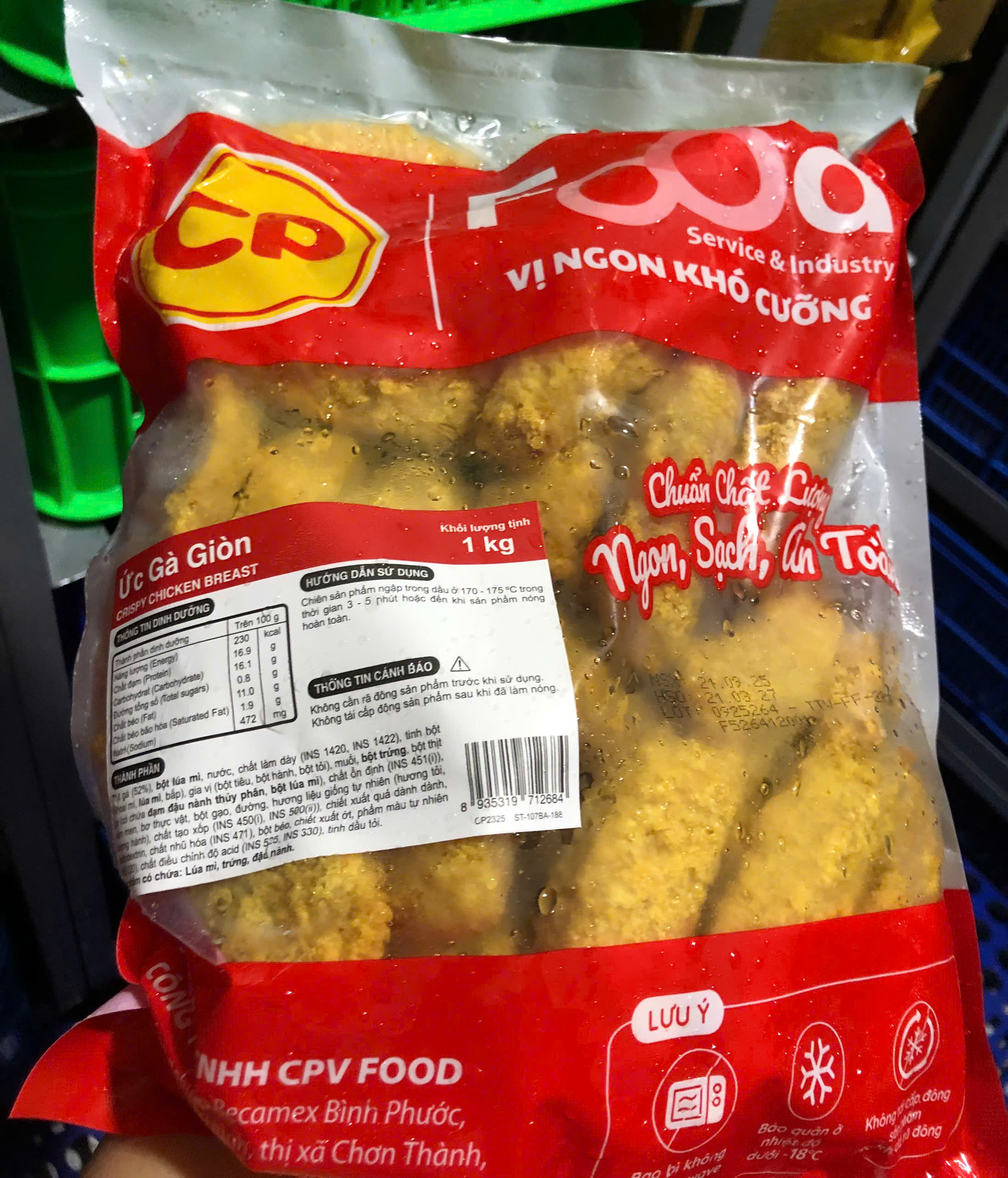 Ức gà giòn CP (1kg / Gói)