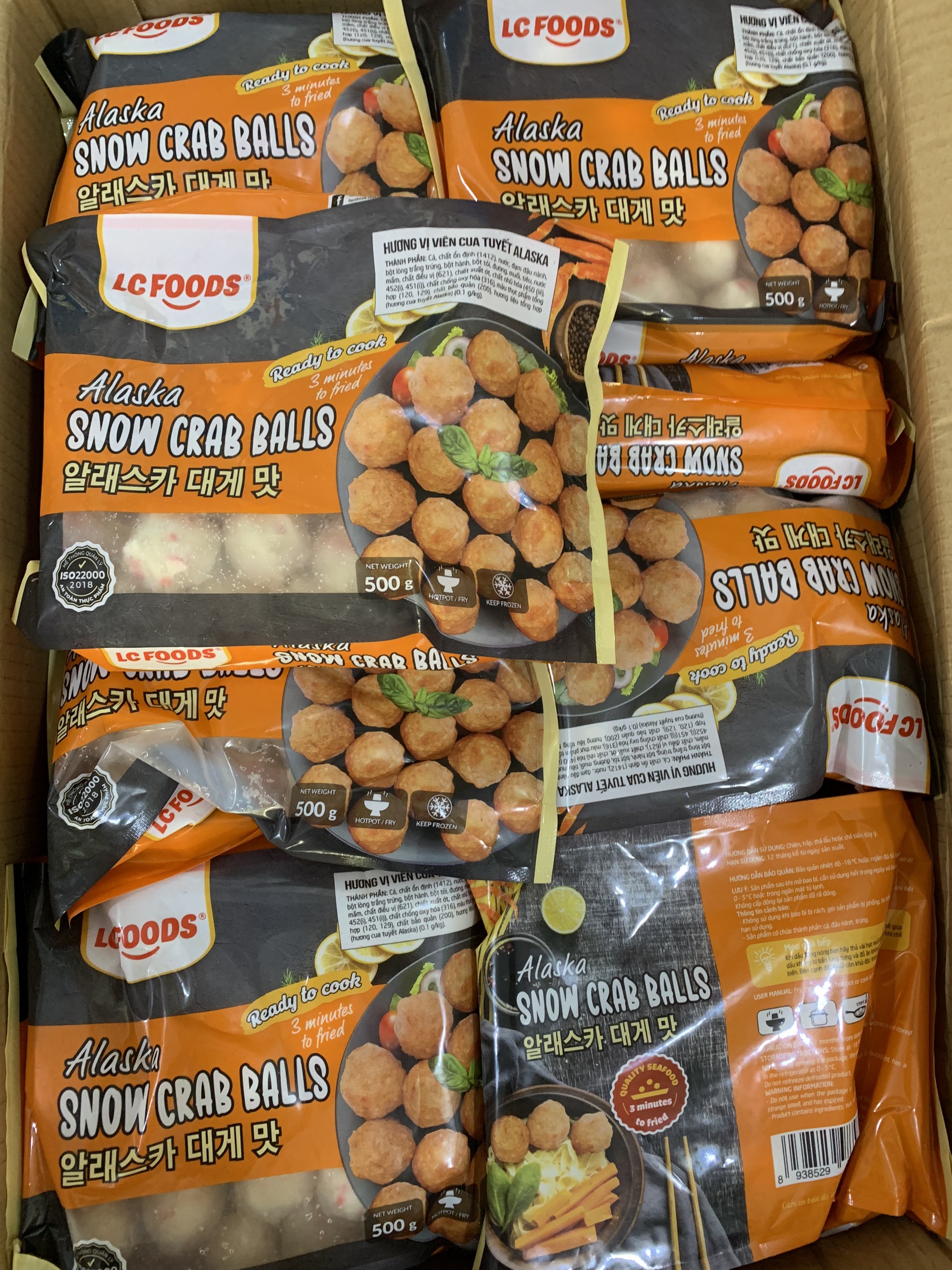 Viên cua tuyết LC (500g / Gói)