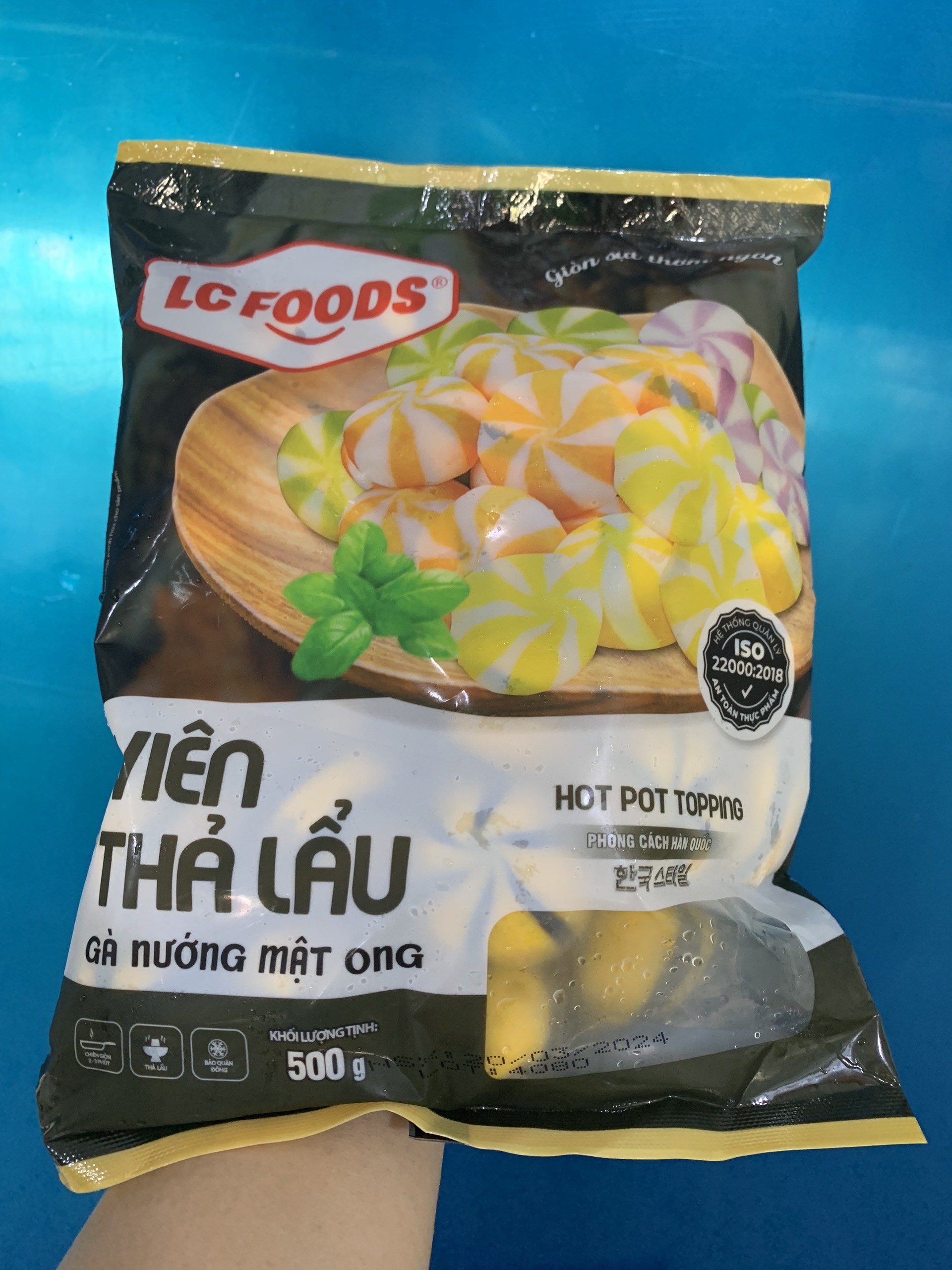 Viên thả lẩu gà nướng mật ong LC (500g / Gói)