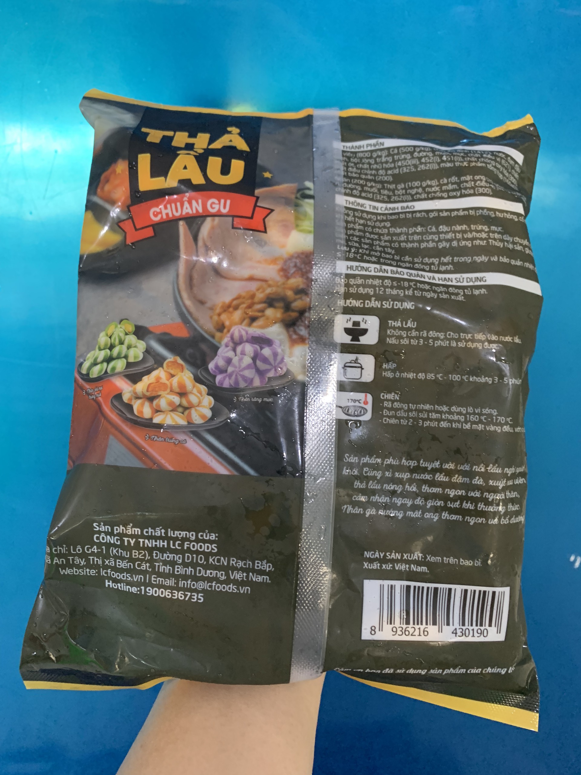 Viên thả lẩu gà nướng mật ong LC (500g / Gói)