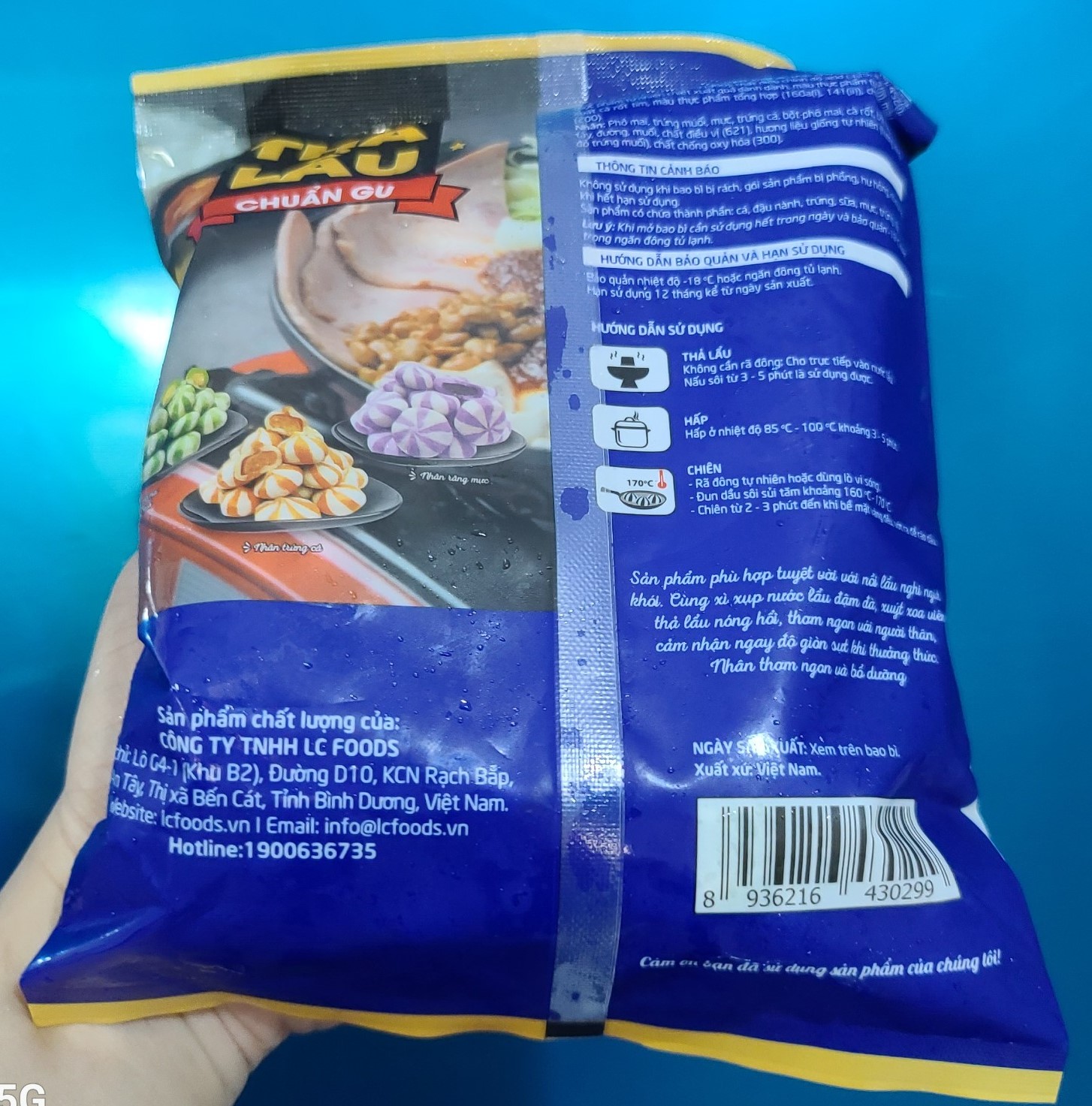 Viên thả lẩu hỗn hợp LC (500g / Gói)