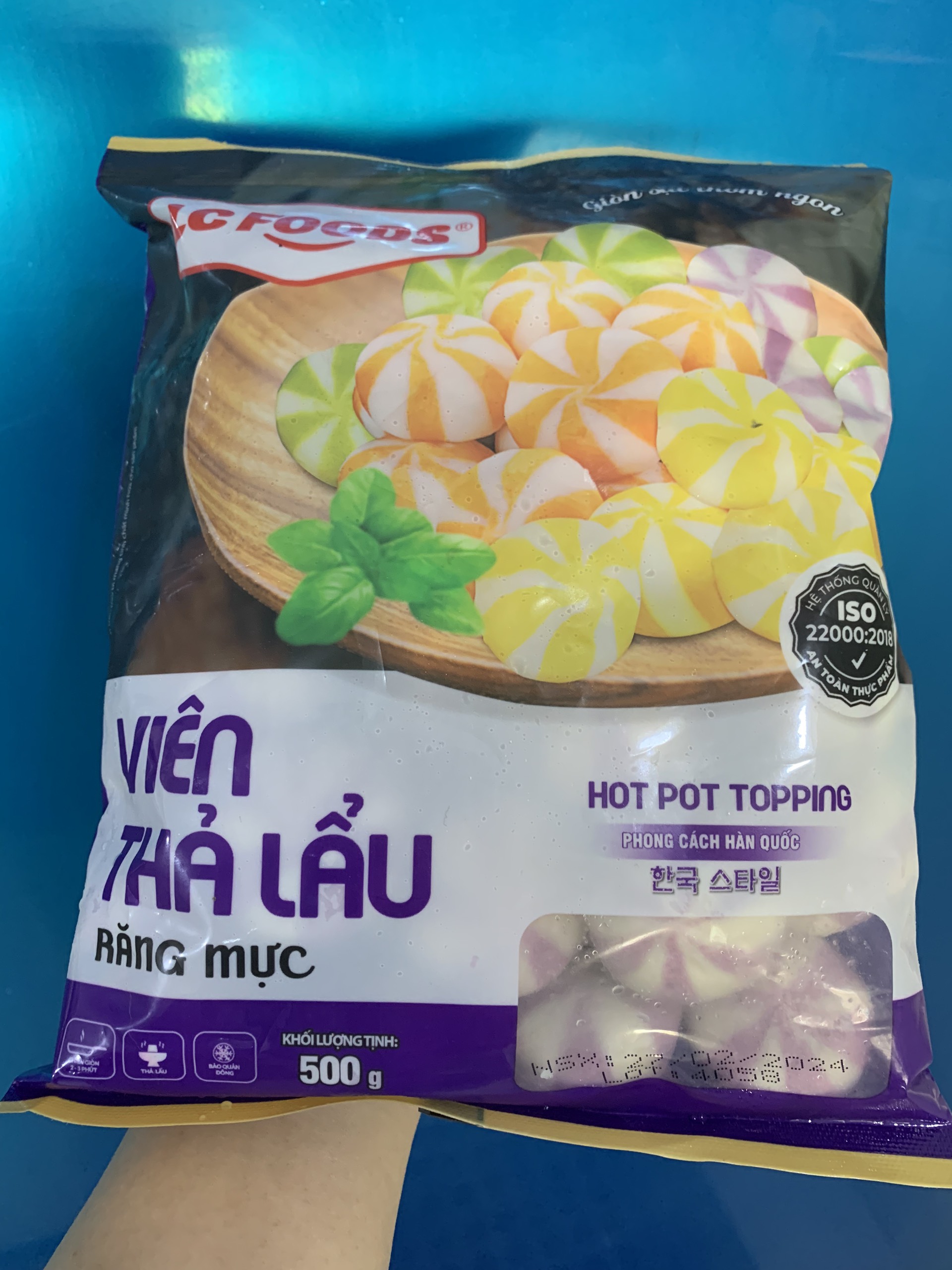 Viên thả lẩu răng mực LC (500g / Gói)