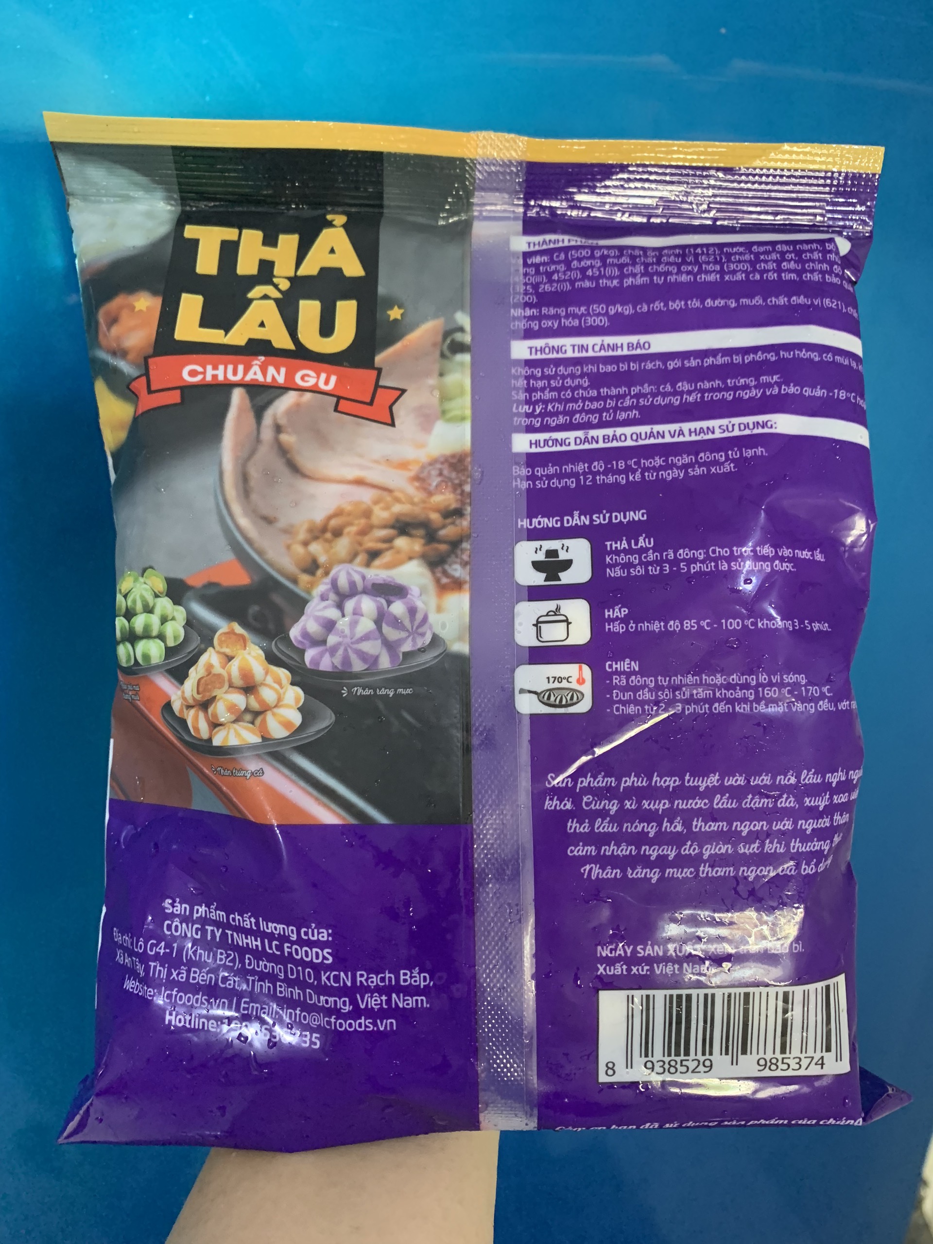 Viên thả lẩu răng mực LC (500g / Gói)
