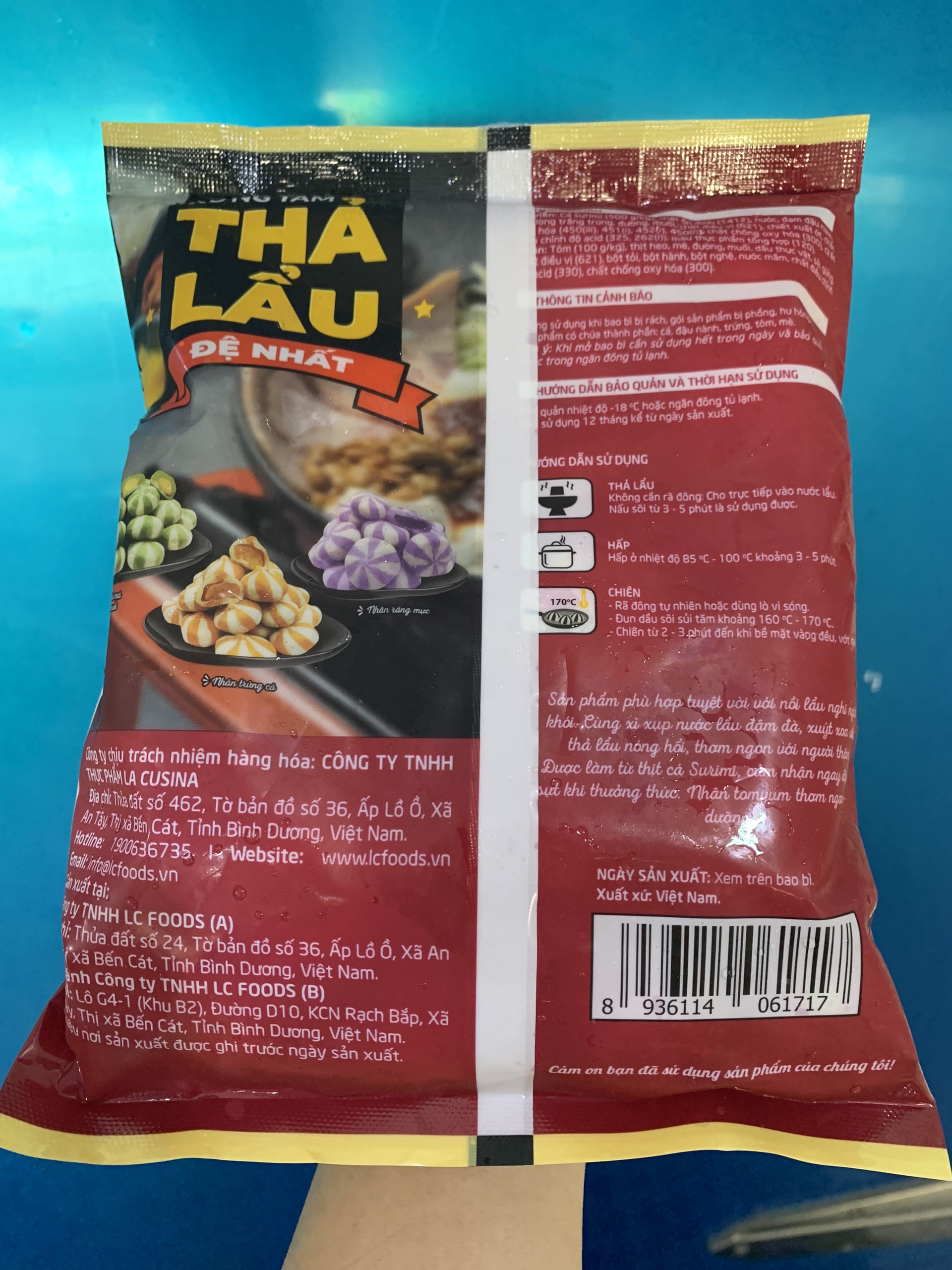 Viên thả lẩu Tomyum LC (500g / Gói)