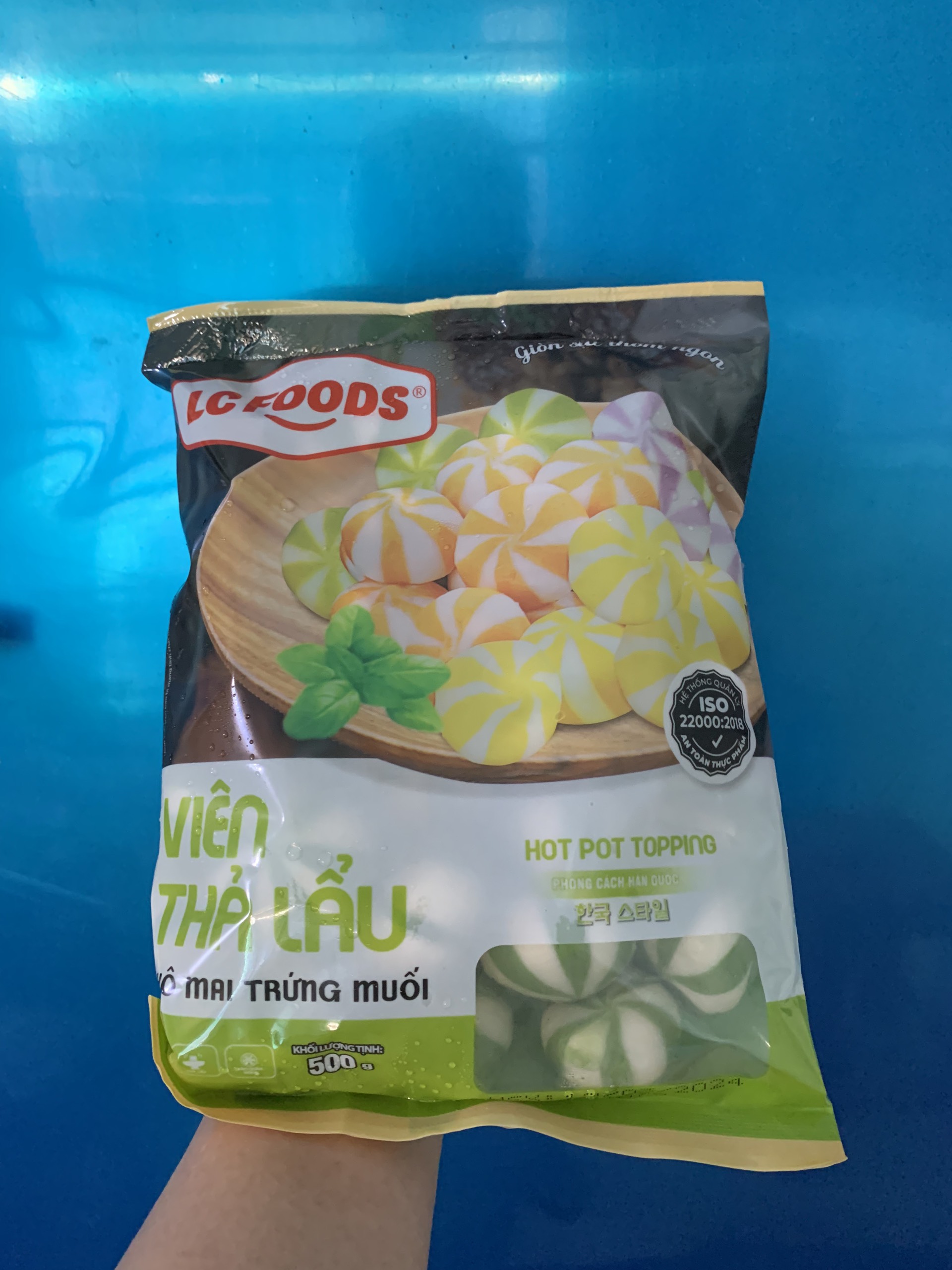 Viên thả lẩu phô mai trứng muối LC (500g / Gói)