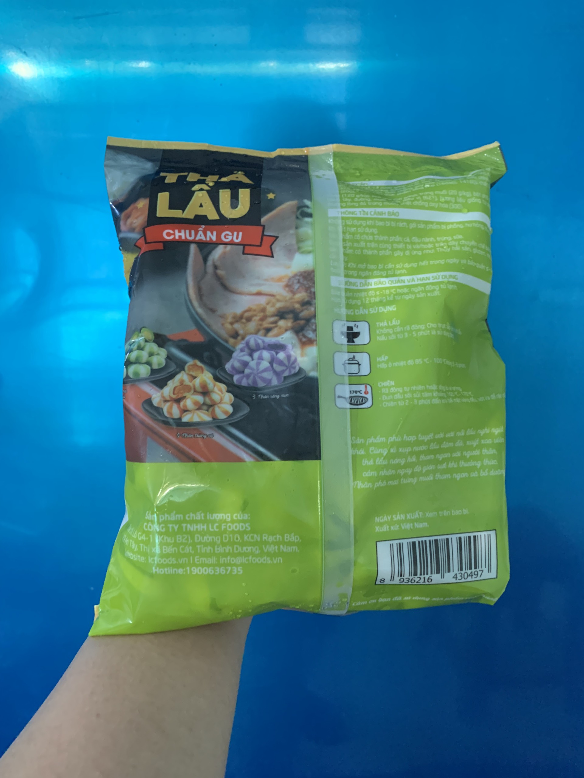 Viên thả lẩu phô mai trứng muối LC (500g / Gói)