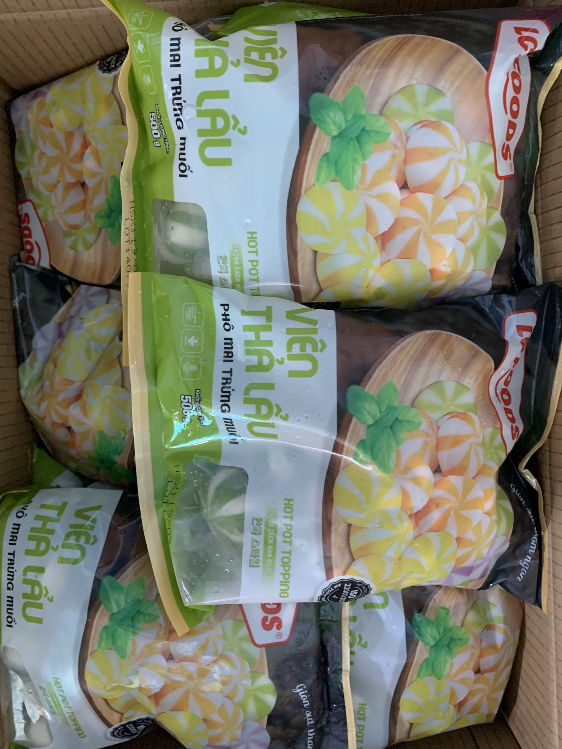 Viên thả lẩu phô mai trứng muối LC (500g / Gói)