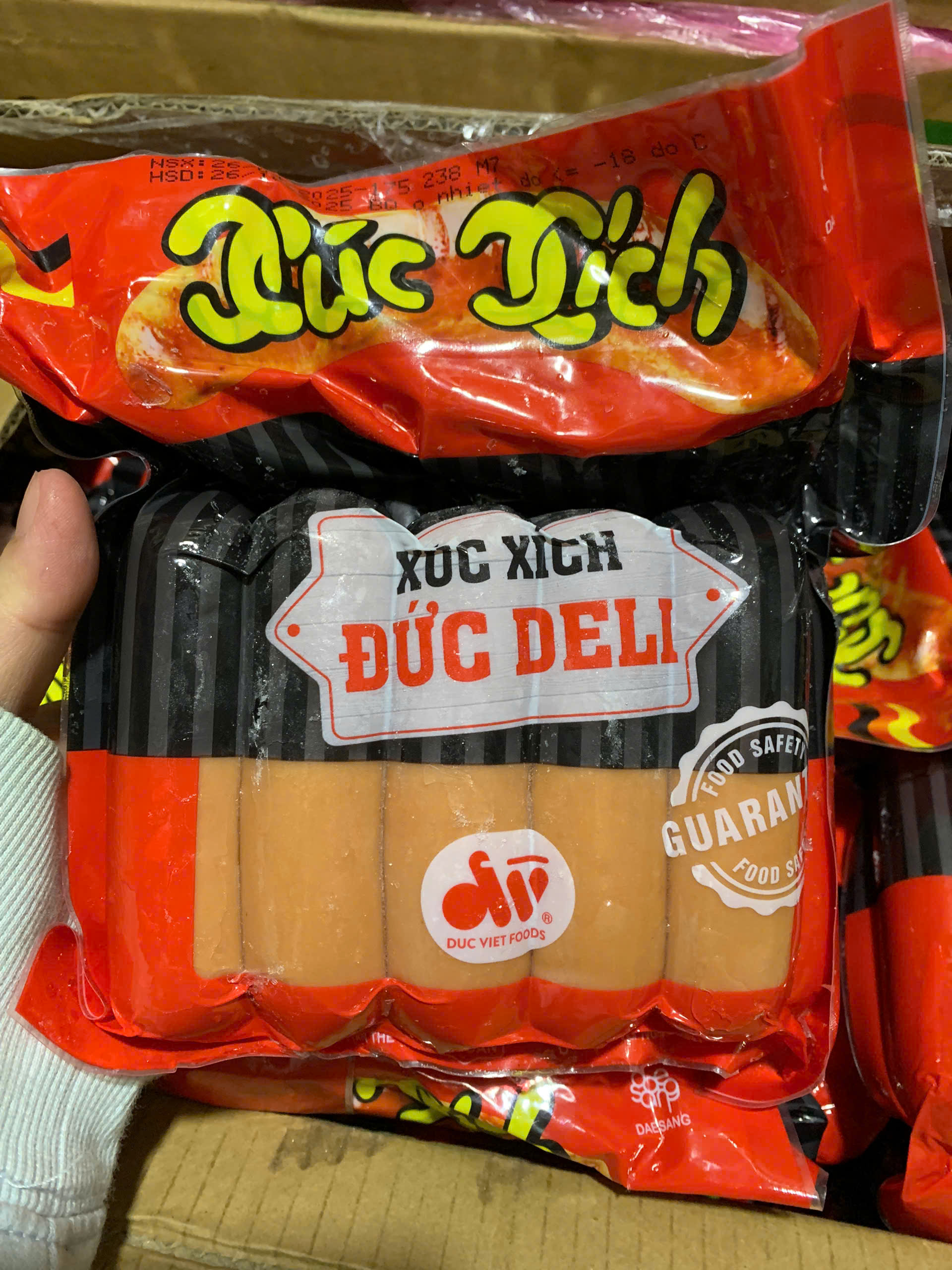 Xúc xích Đức Deli (10 cái / 500g / Gói)