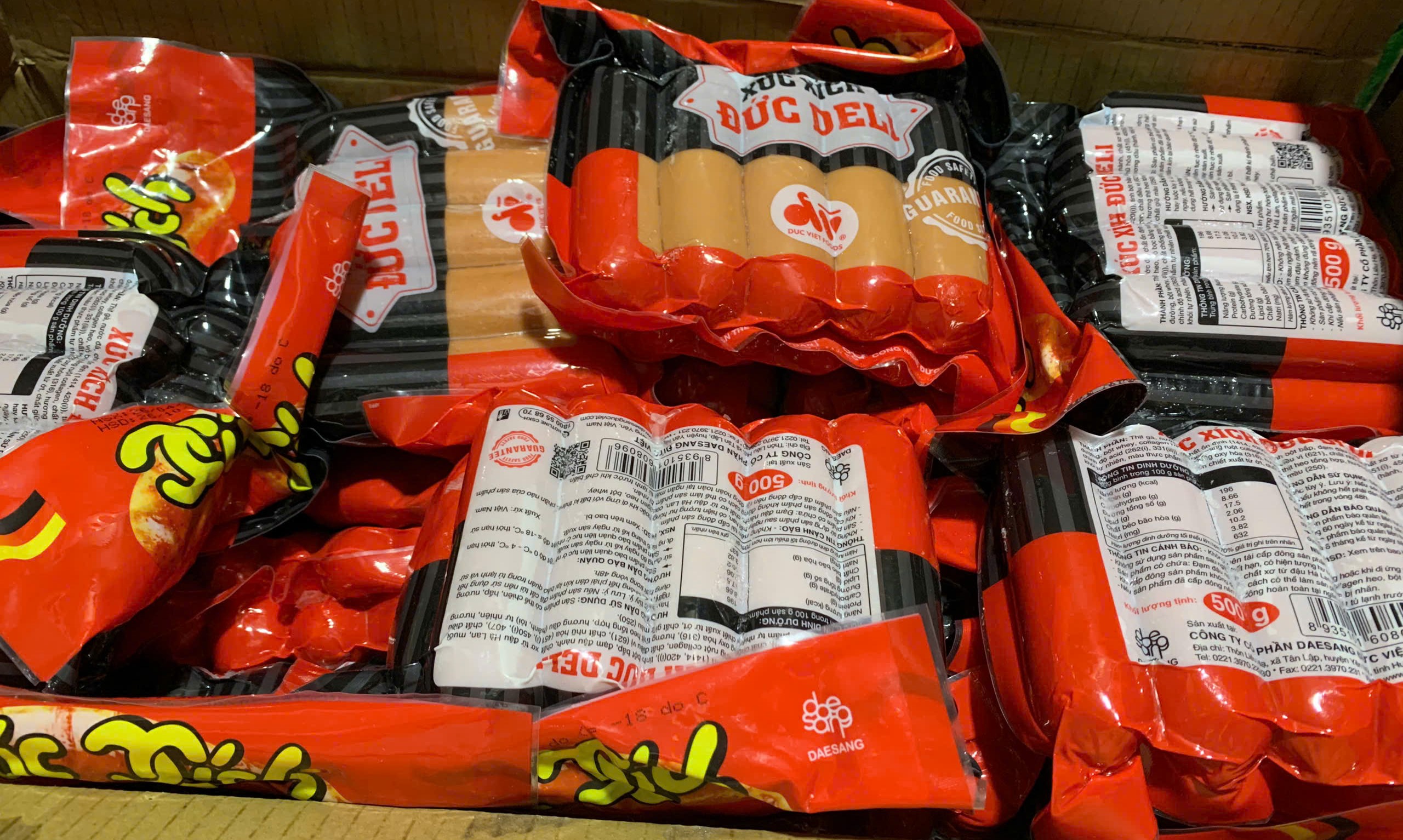Xúc xích Đức Deli (10 cái / 500g / Gói)
